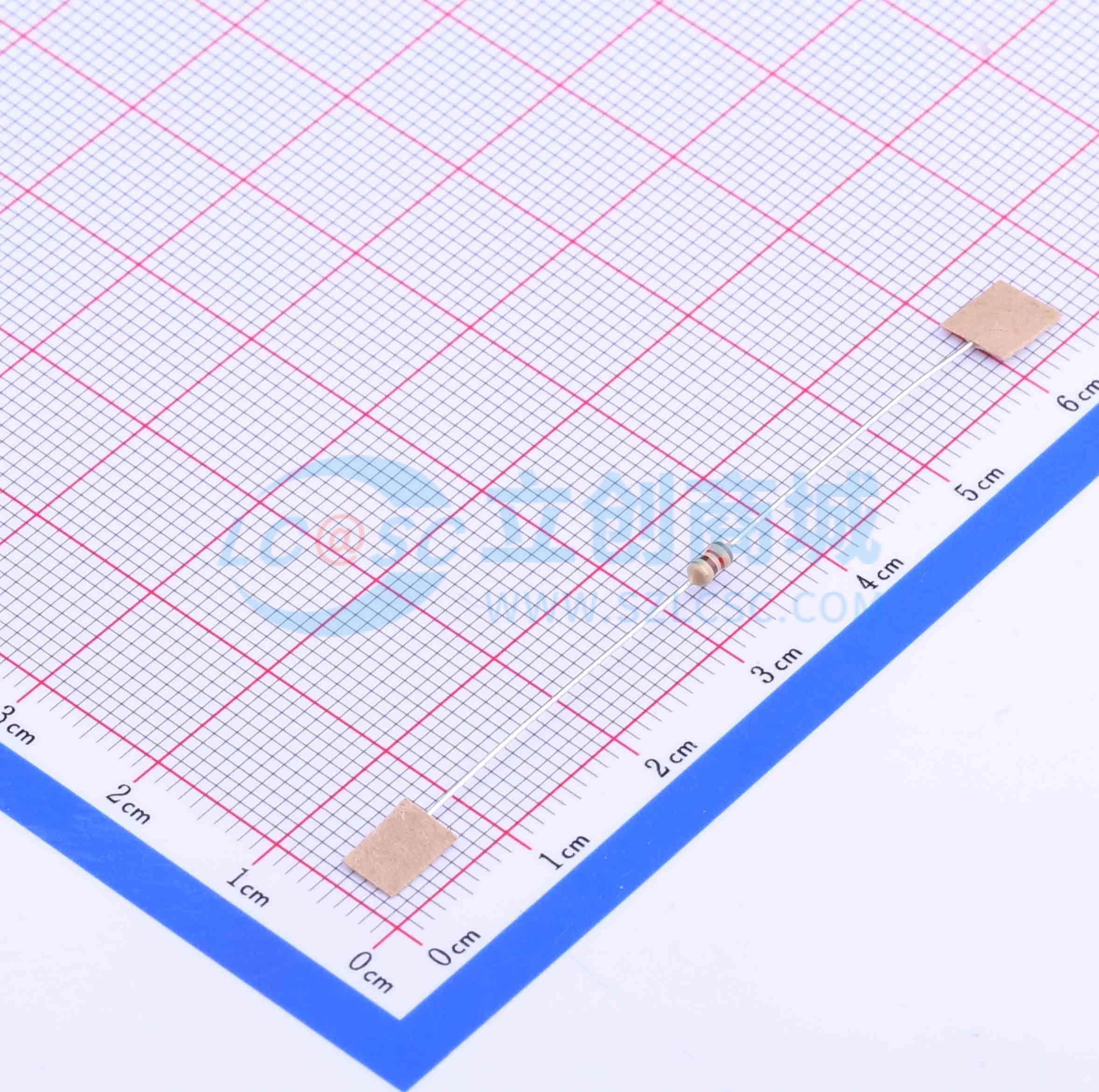 CF1/6W-820Ω±5% T实物图