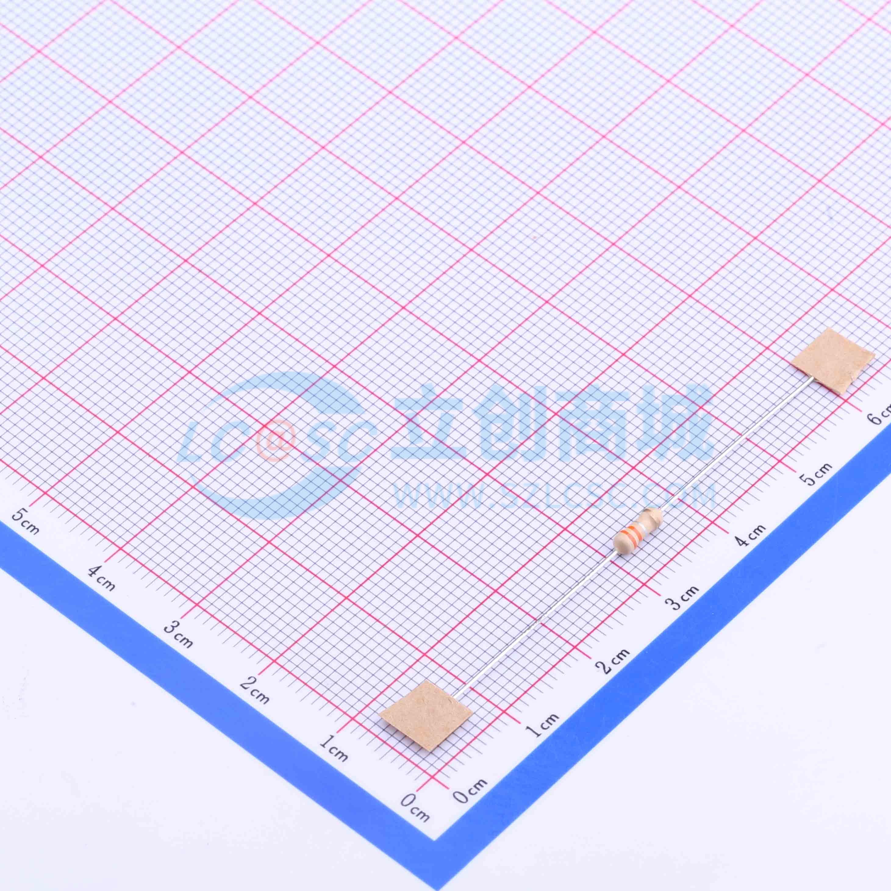 点击查看大图 CF1/4W-0.33Ω±5% T实物图