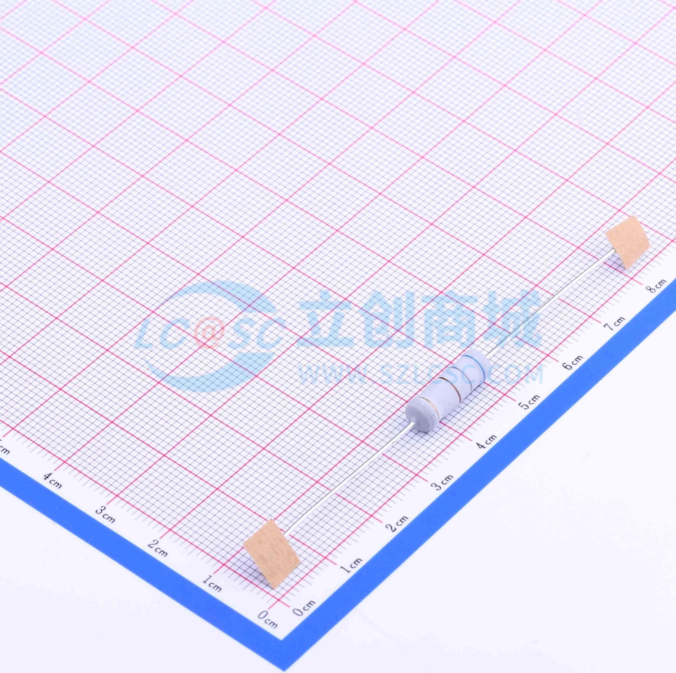 点击查看大图 MOF3WS-680Ω±5% T实物图