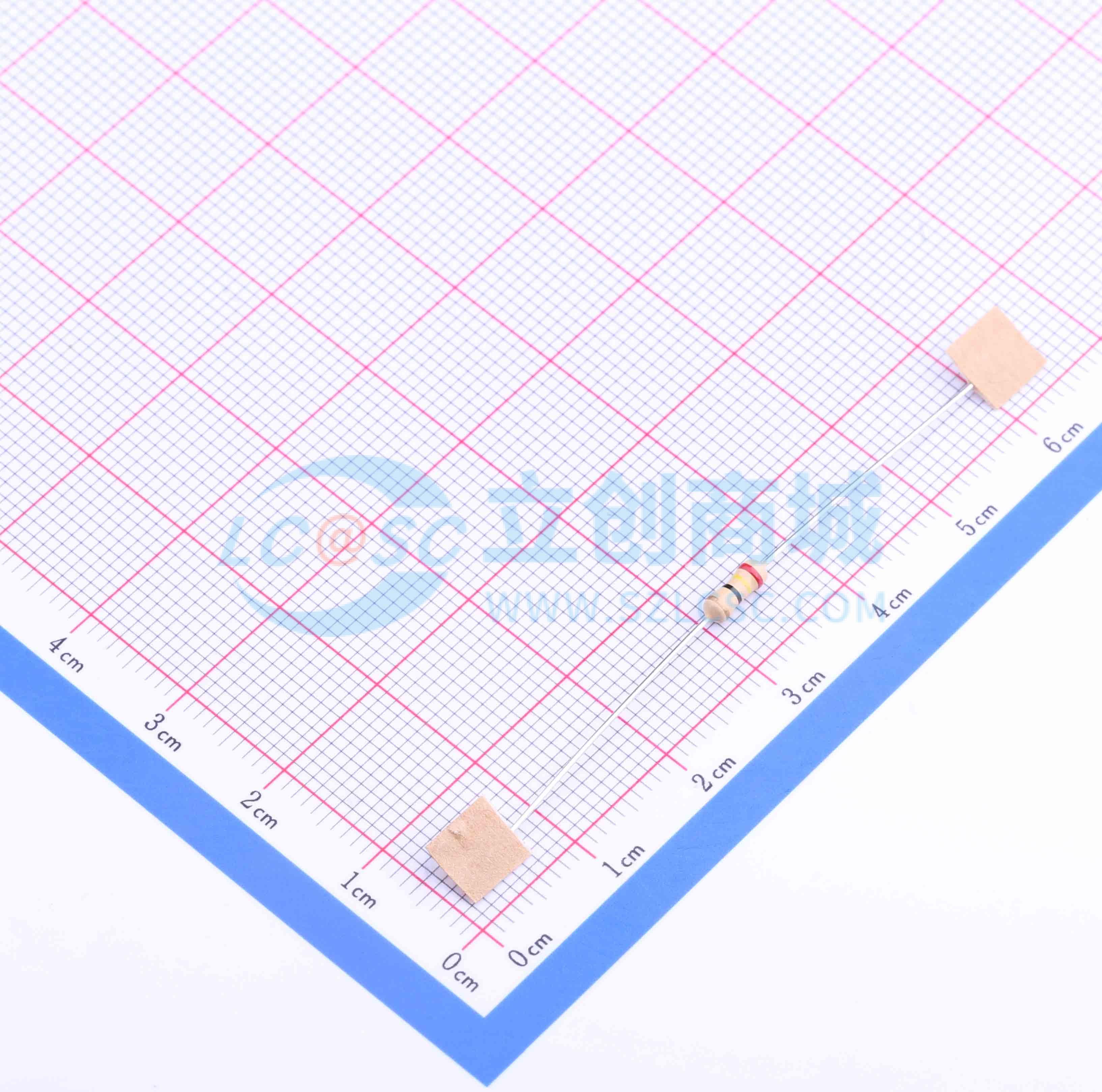 点击查看大图 CF1/4W-24Ω±5% T实物图