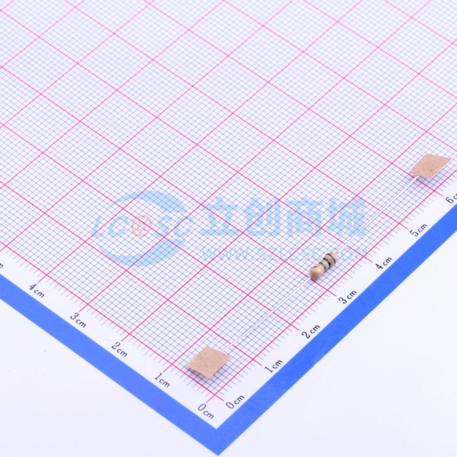 点击查看大图 CF1/4W-1MΩ±5% T实物图