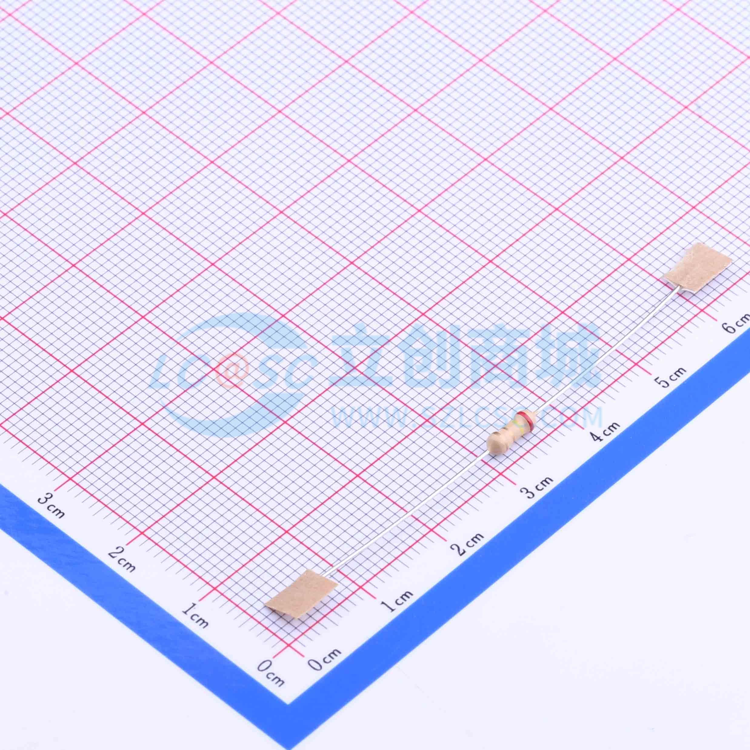 CF1/4W-2.4Ω±5% T实物图