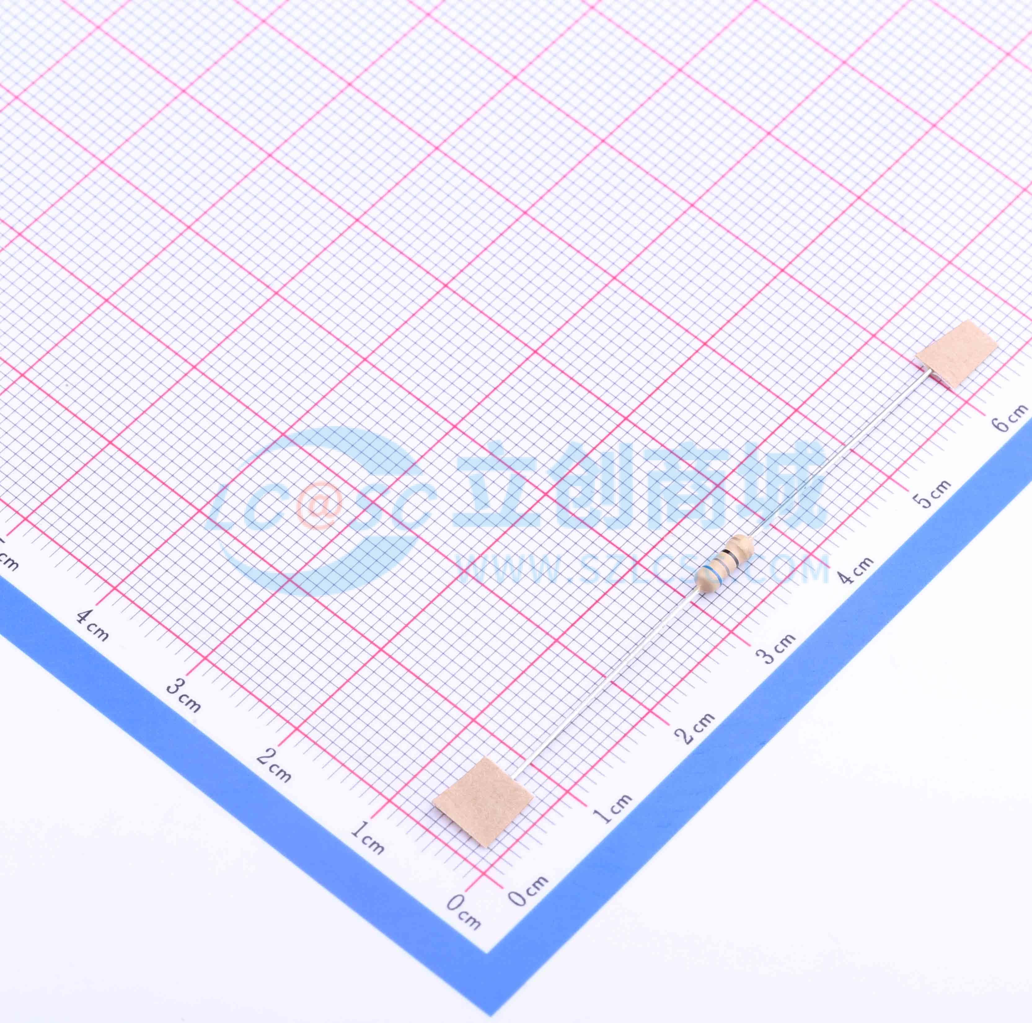 点击查看大图 CF1/4W-68Ω±5% T实物图