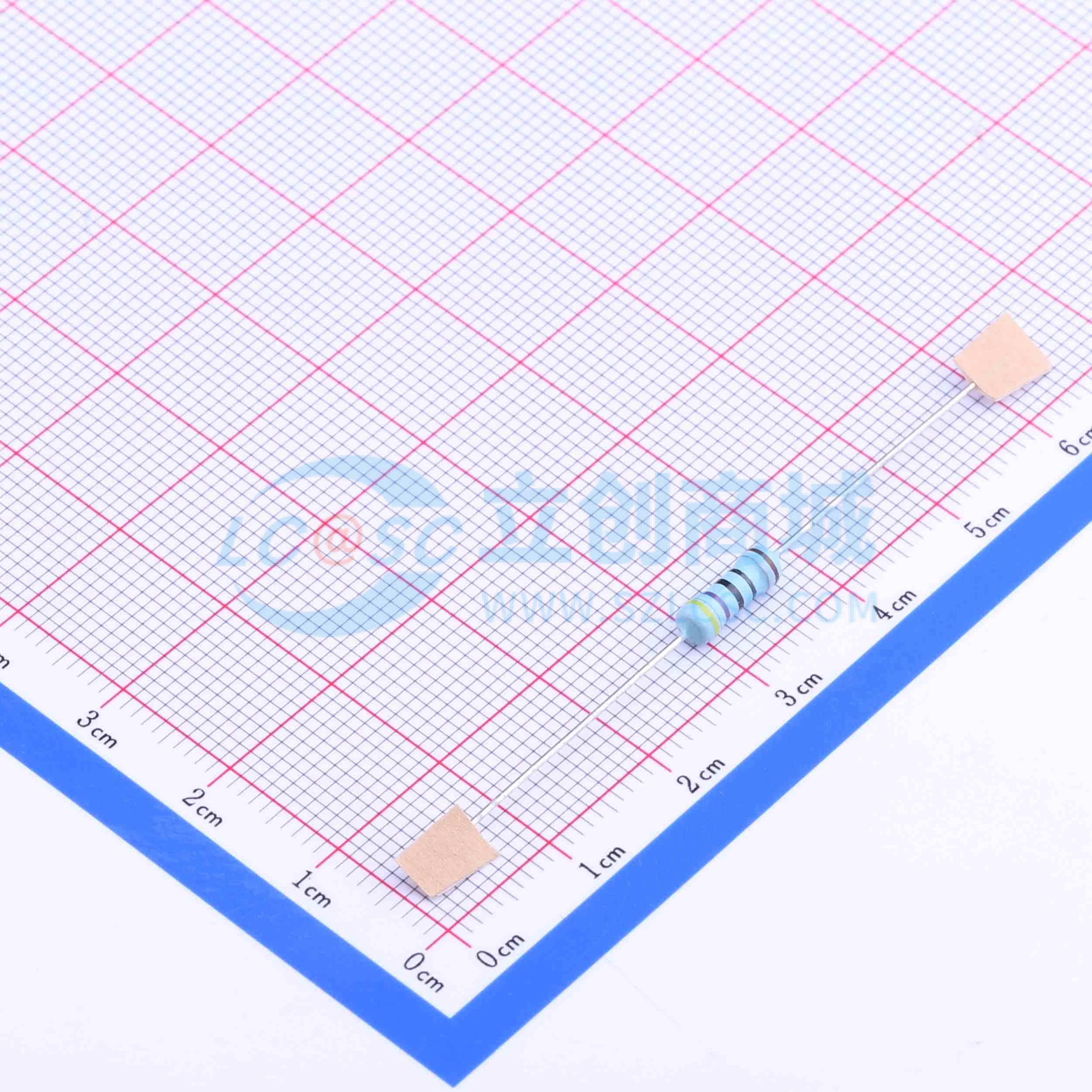 点击查看大图 MF1/2W-470Ω±1% T实物图