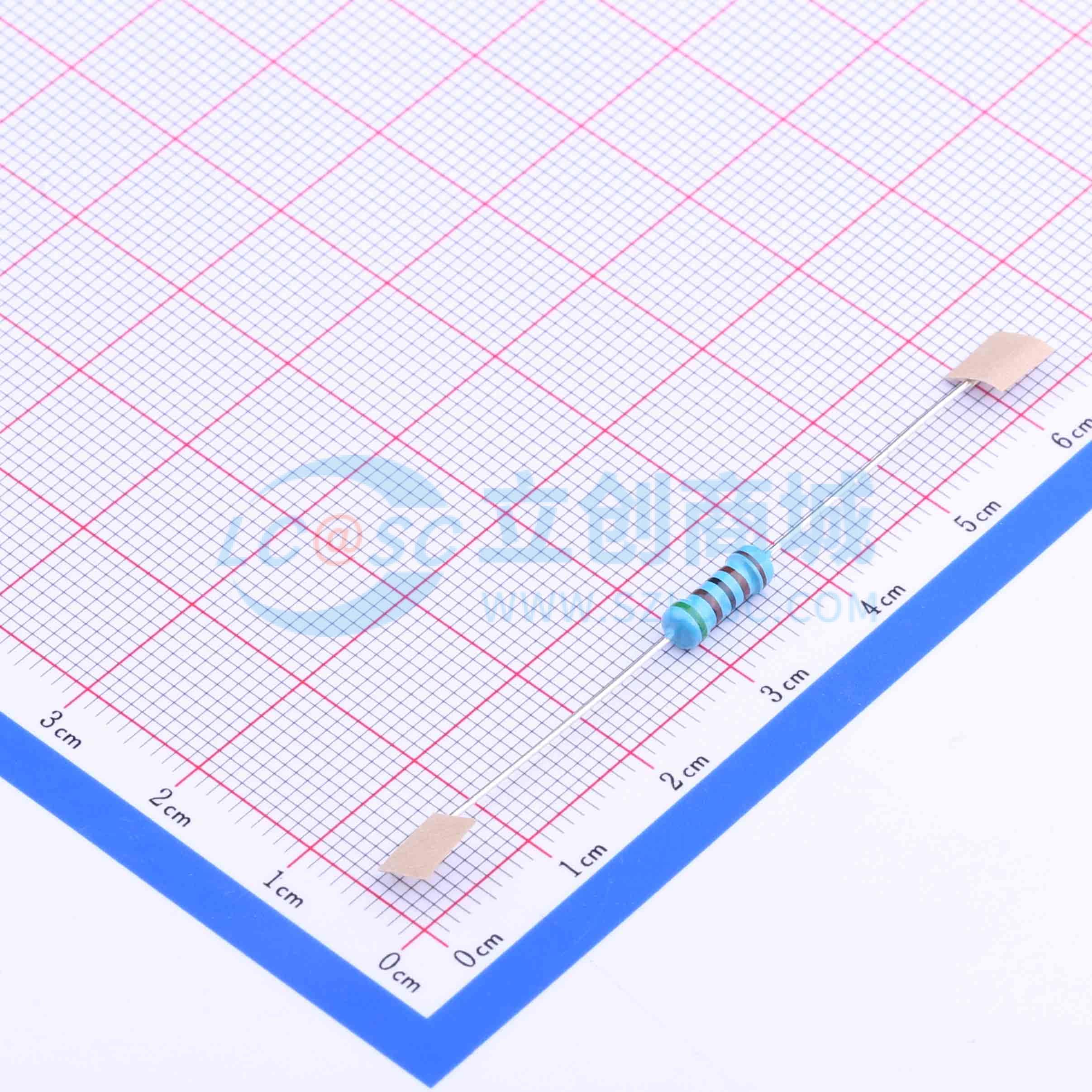 MF1/2W-5.1KΩ±1% T实物图