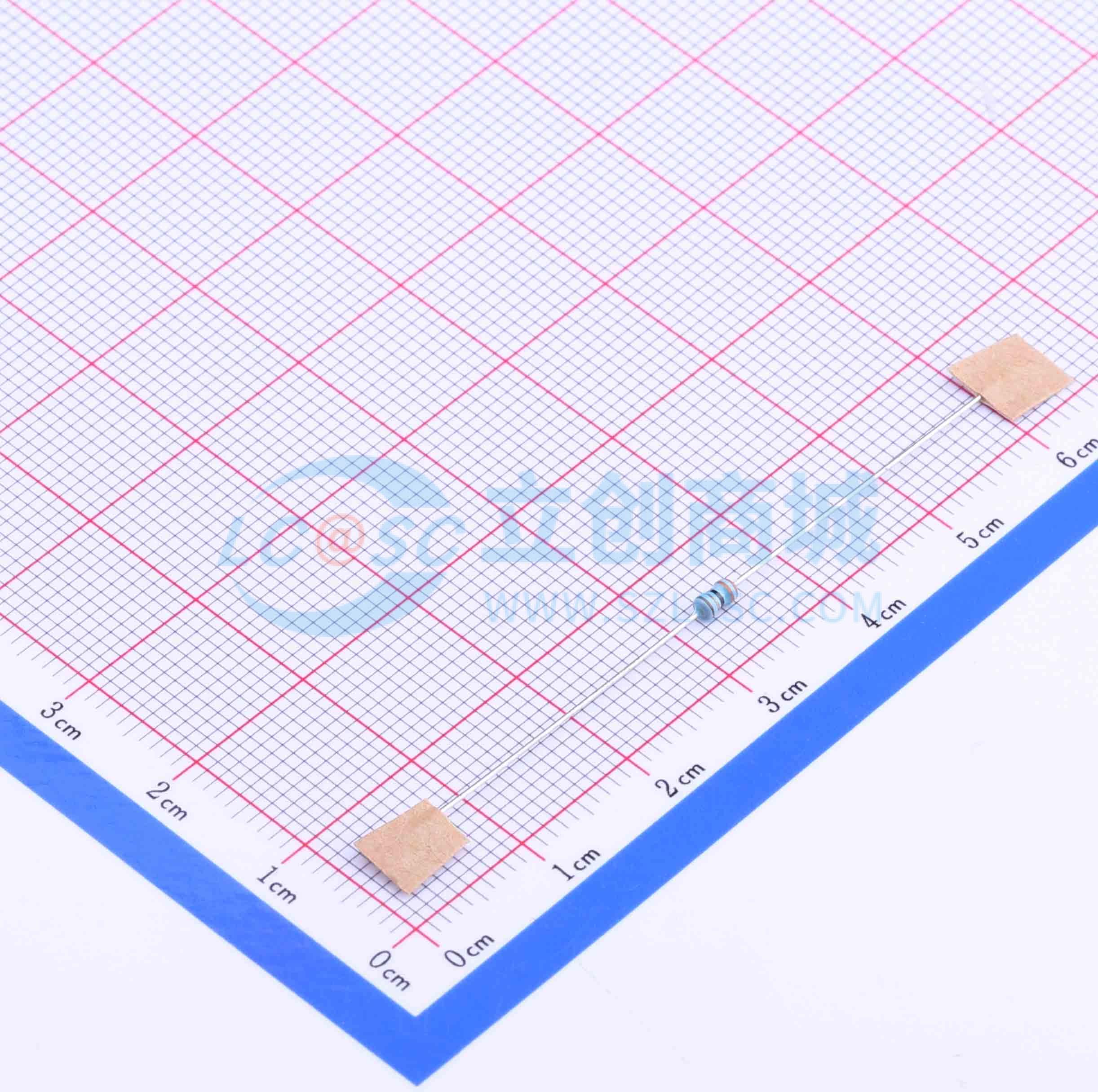 MF1/8W-33Ω±1% T实物图