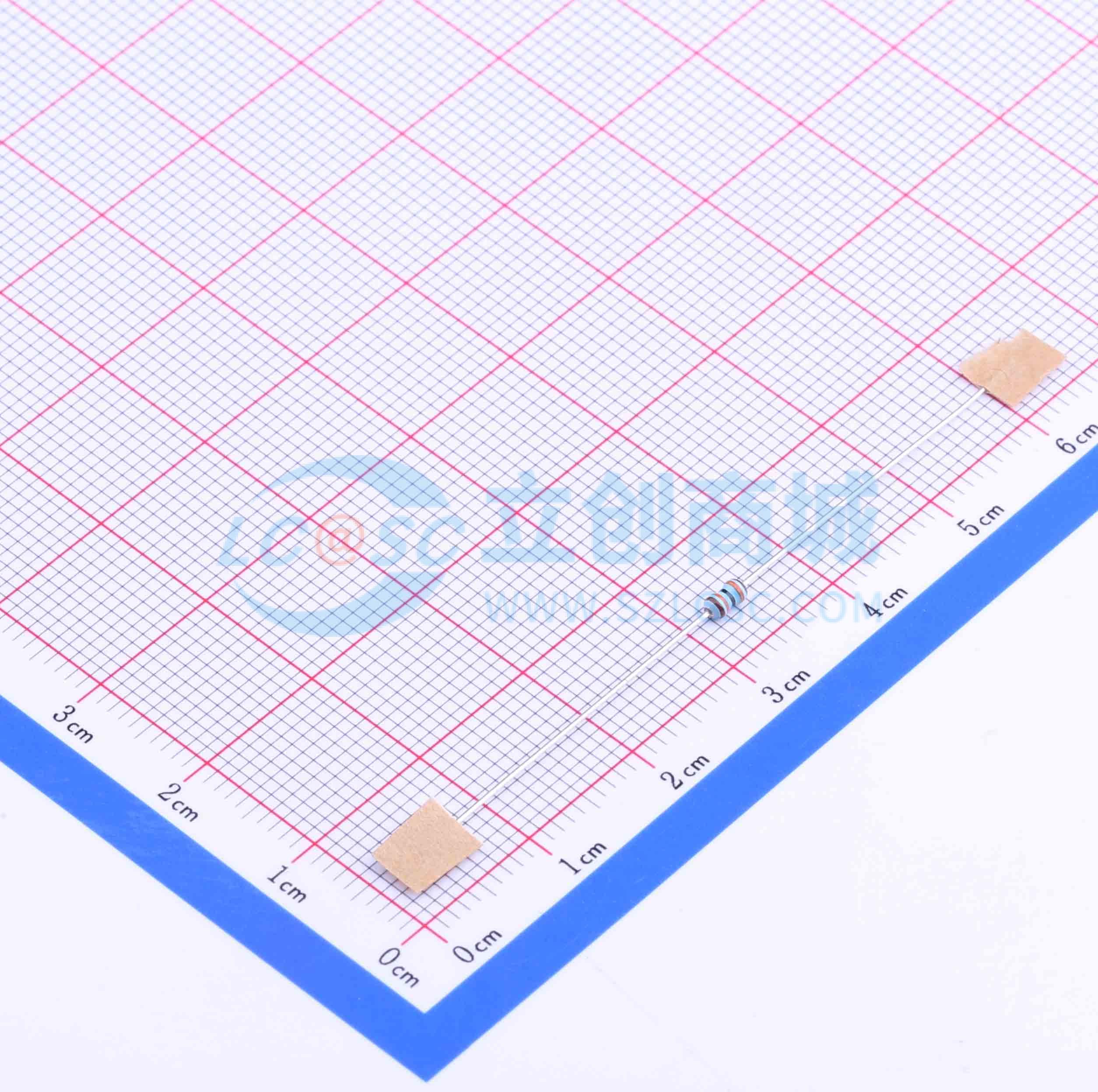 点击查看大图 MF1/8W-130KΩ±1% T实物图