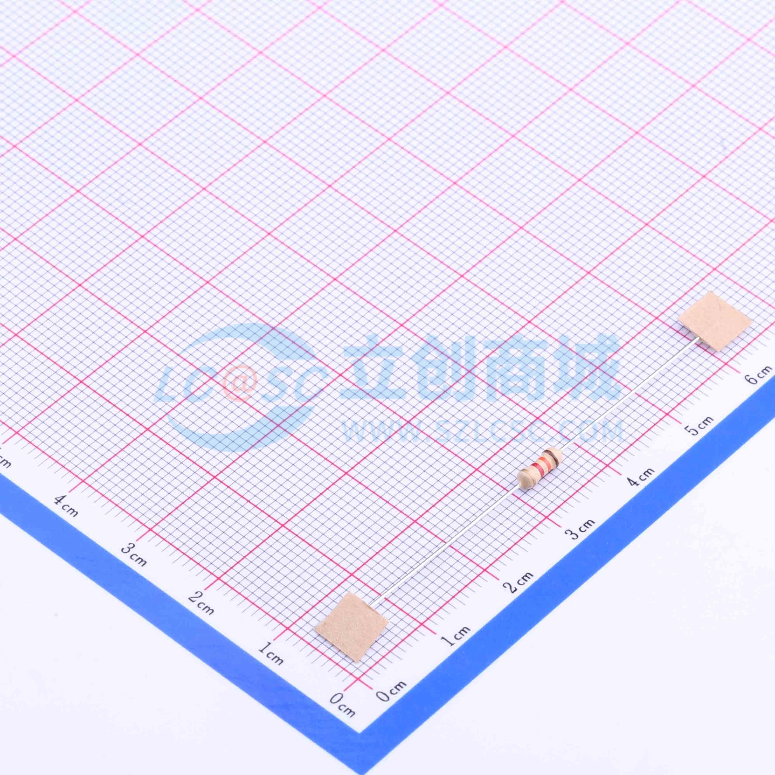 CF1/4W-1.3KΩ±5% T实物图