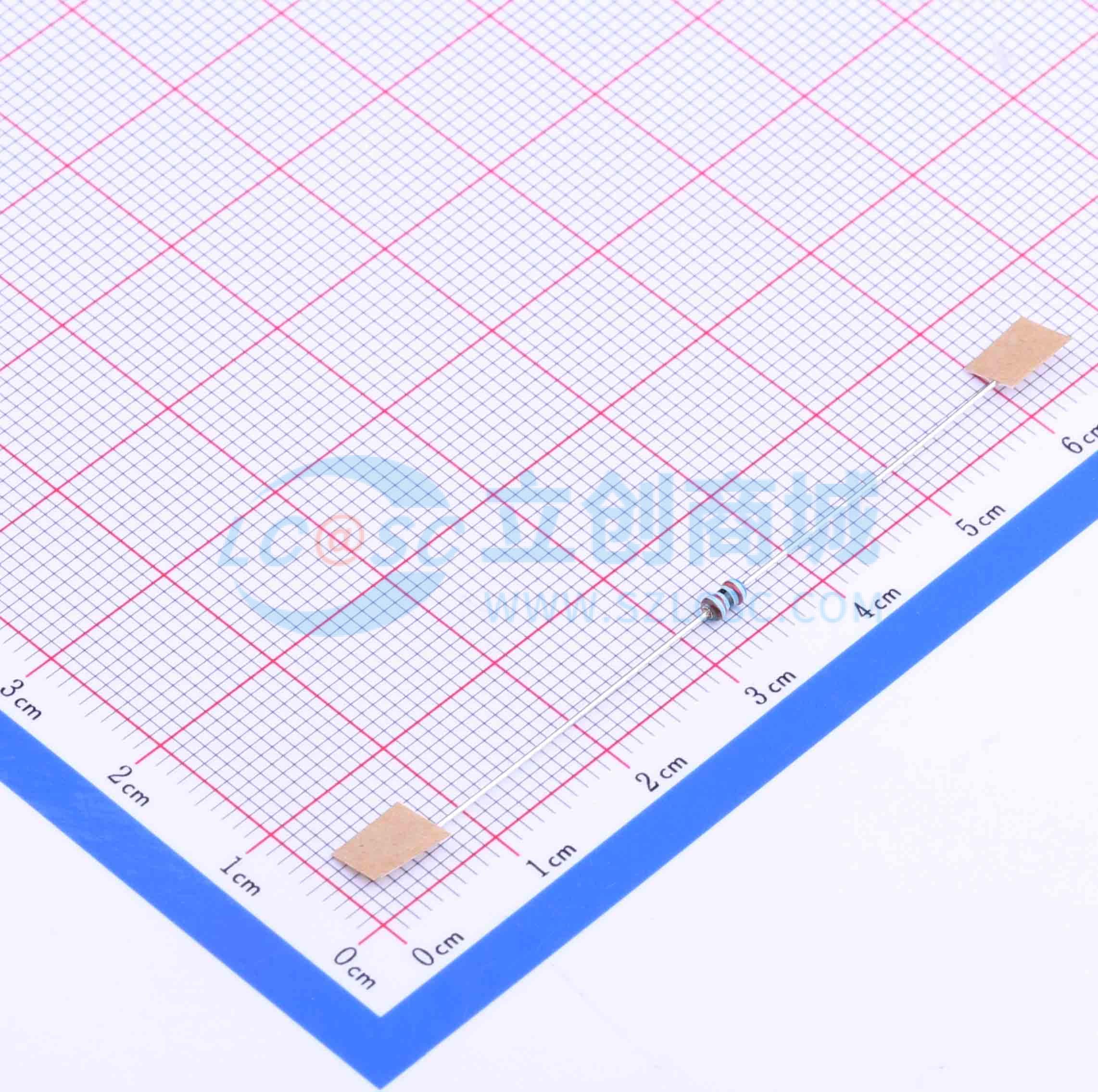 MF1/8W-62KΩ±1% T52实物图