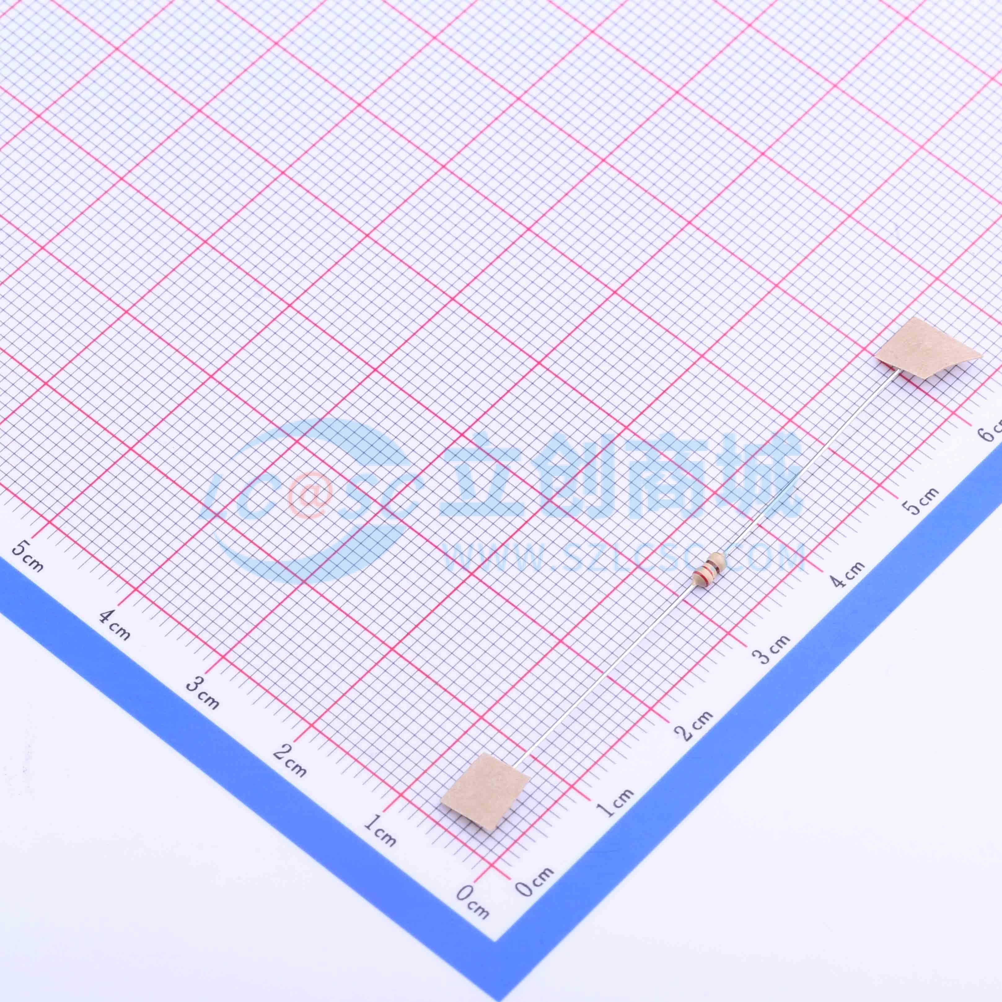 点击查看大图 CF1/6W-220Ω±5% T实物图