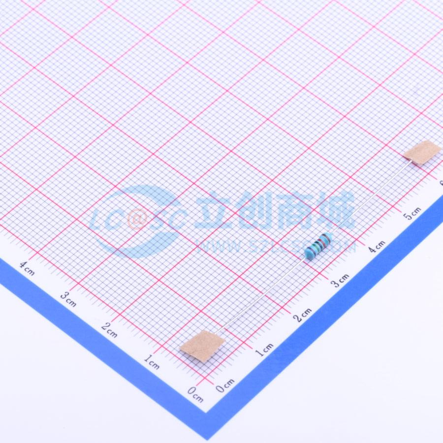 点击查看大图 MF1/4W-75KΩ±1% T实物图