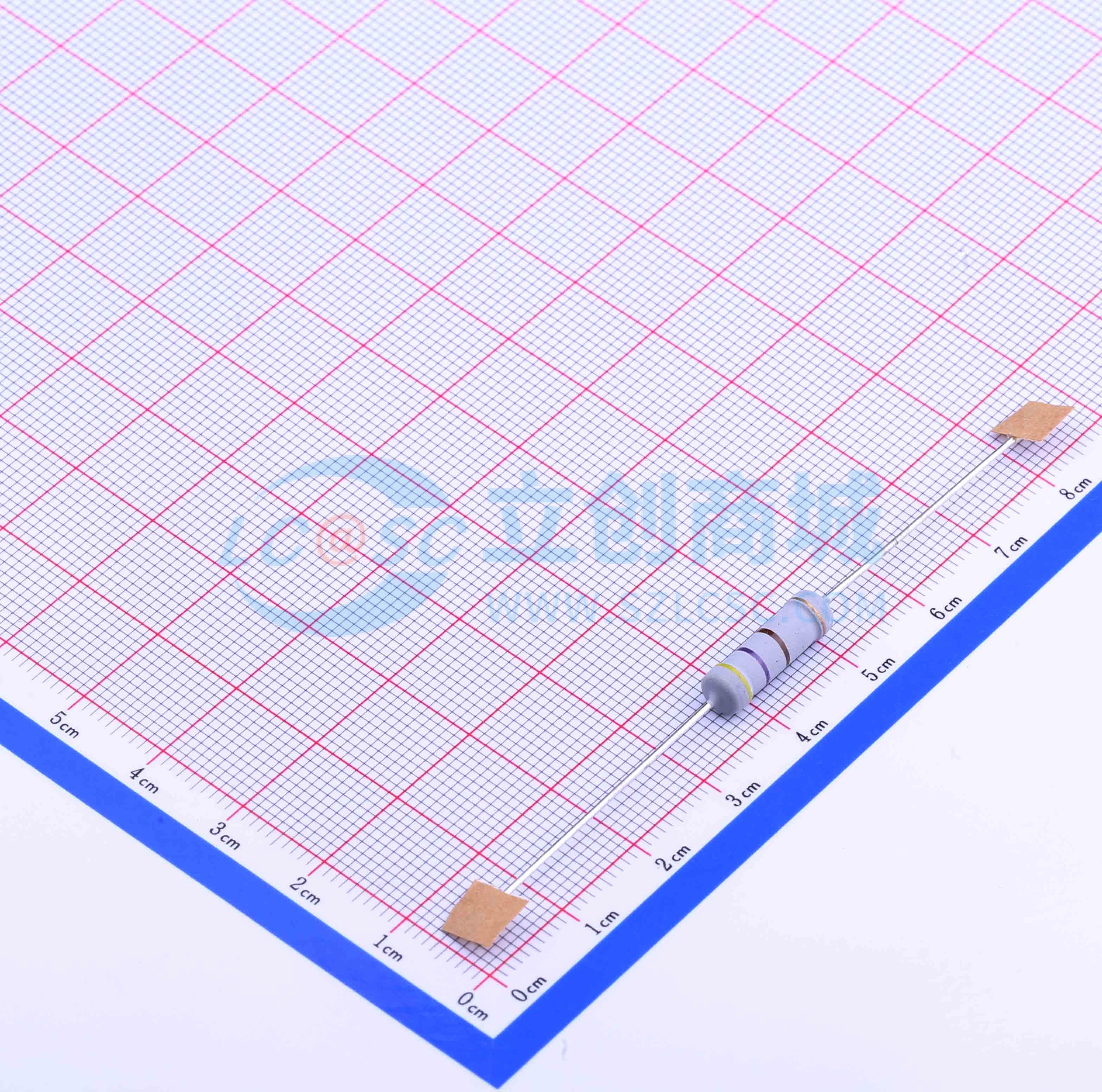 点击查看大图 MOF3WS-470Ω±5% T实物图