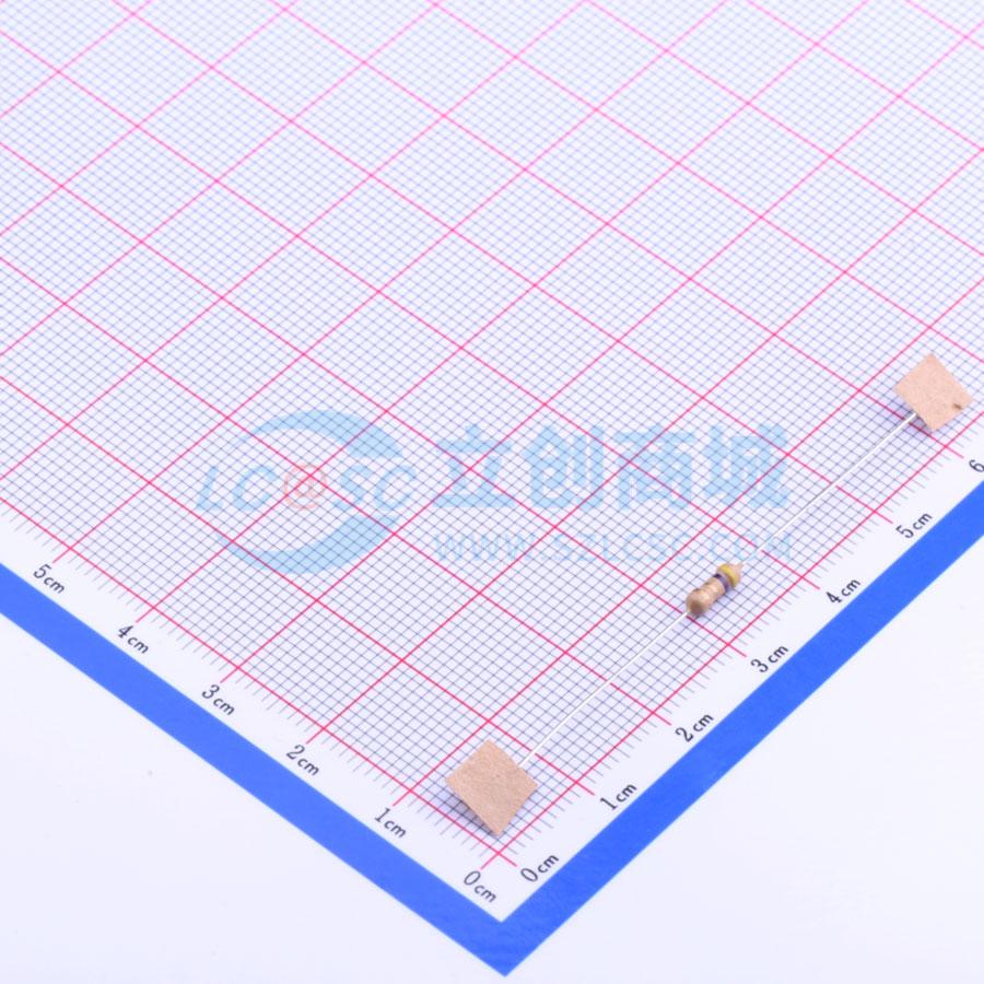 点击查看大图 CF1/4W-4.7Ω±5% T实物图