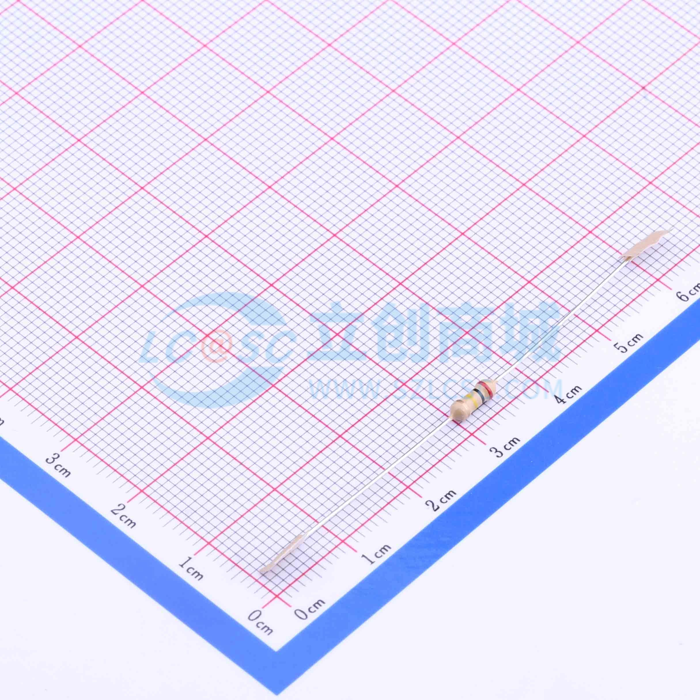 点击查看大图 CF1/4W-200KΩ±5% T实物图