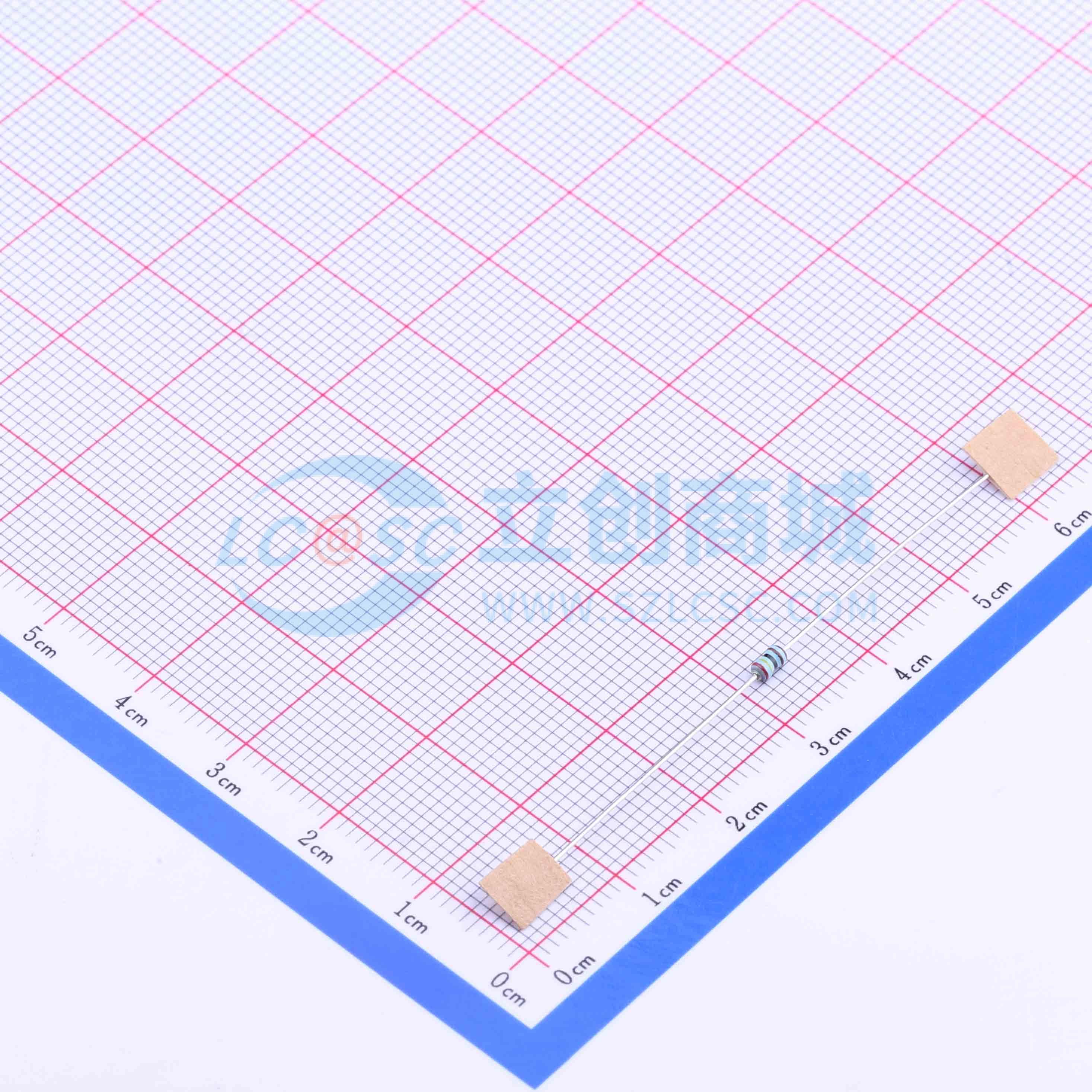 点击查看大图 MF1/8W-2.4KΩ±1% T实物图