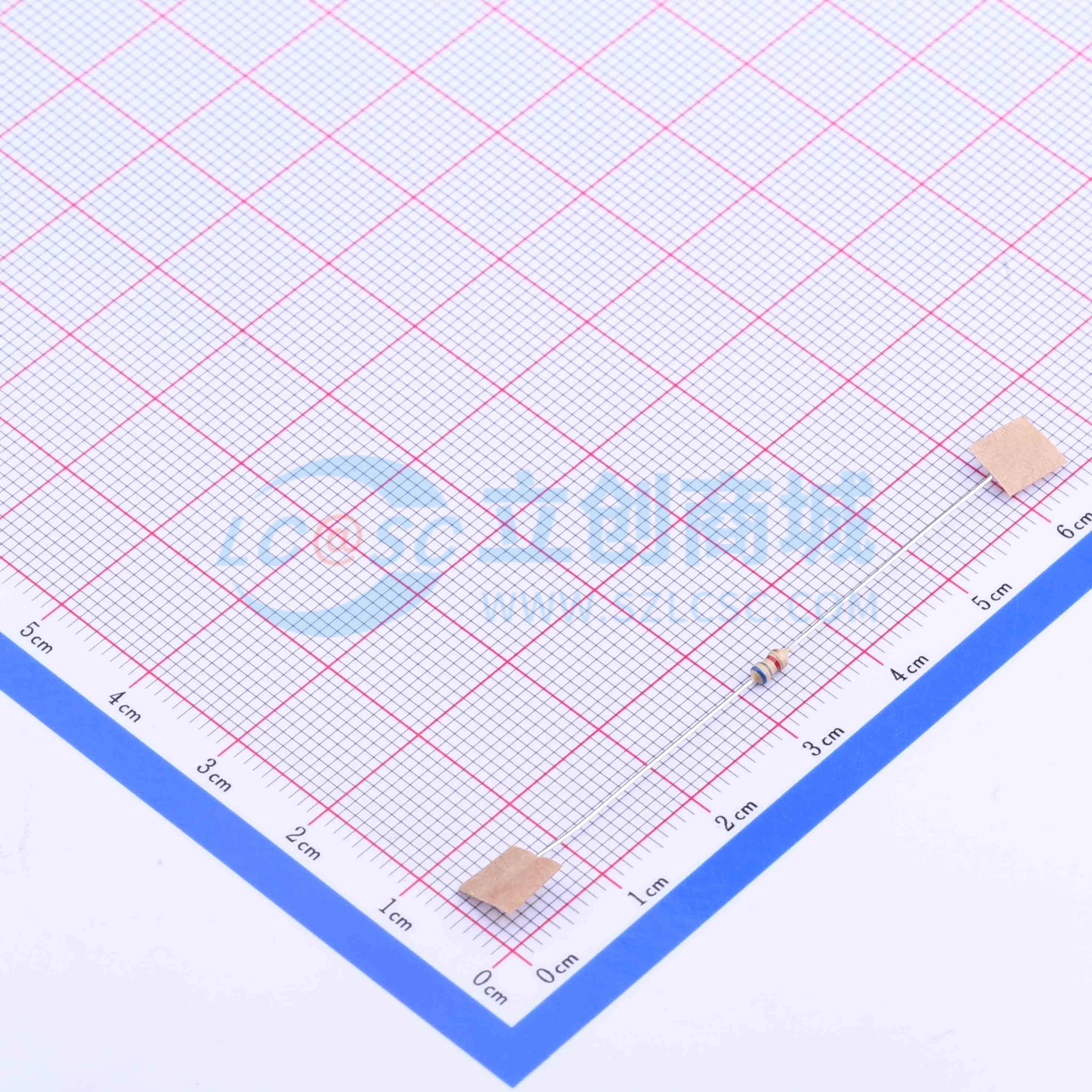 点击查看大图 CF1/6W-6.8KΩ±5% T实物图