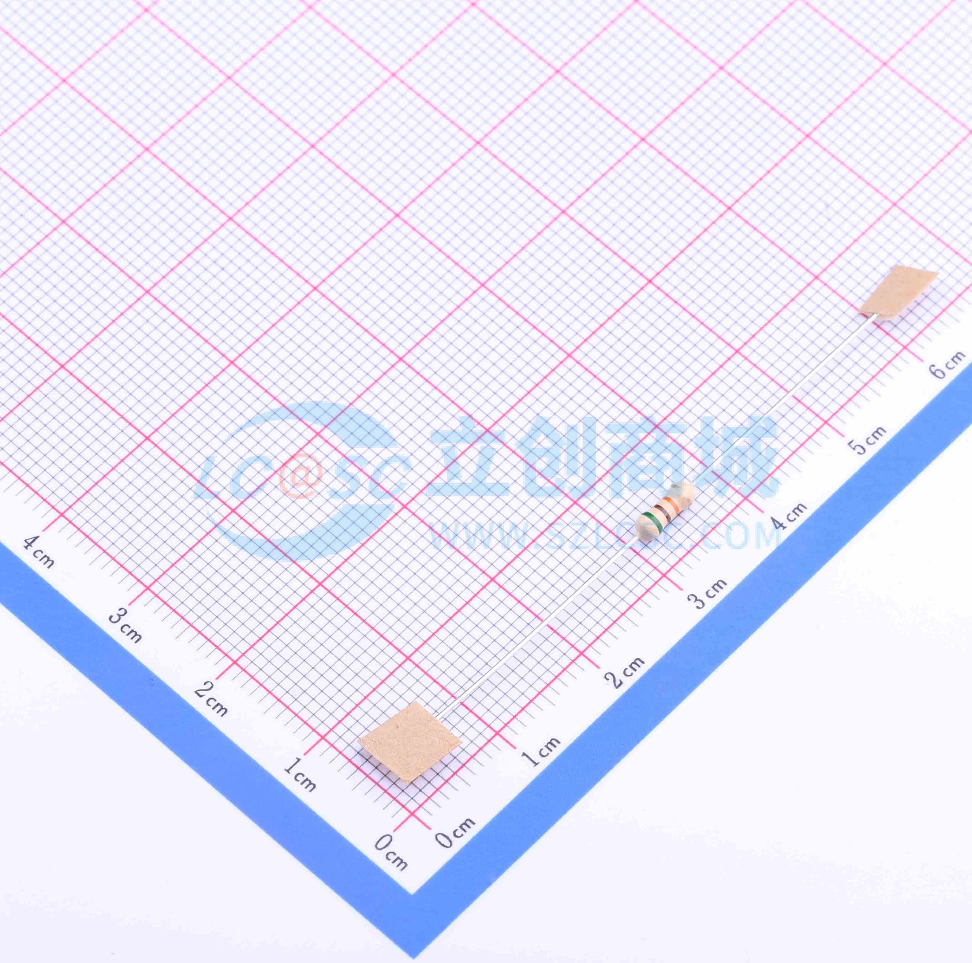 CF1/4W-51KΩ±5% T实物图