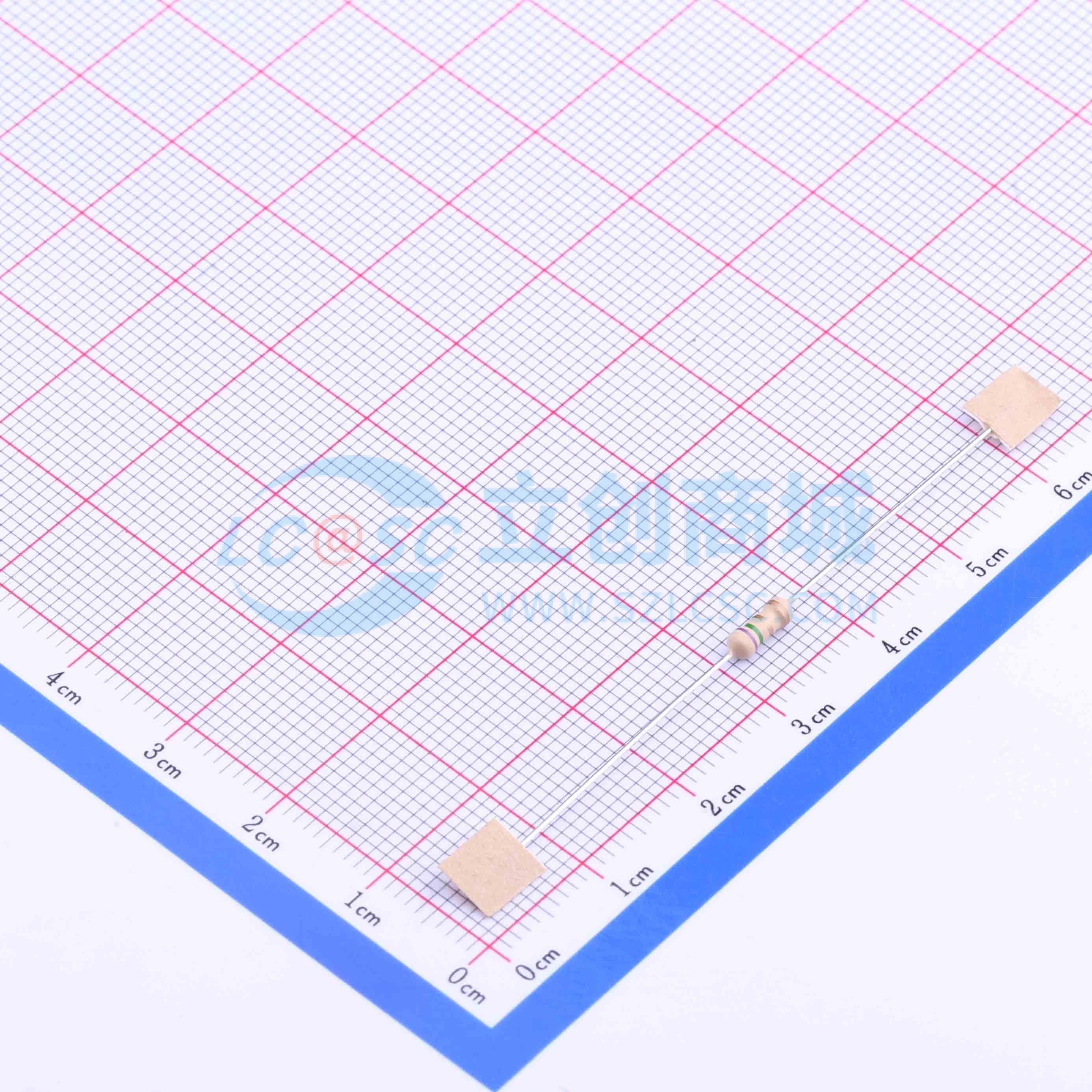 点击查看大图 CF1/4W-7.5Ω±5% T实物图