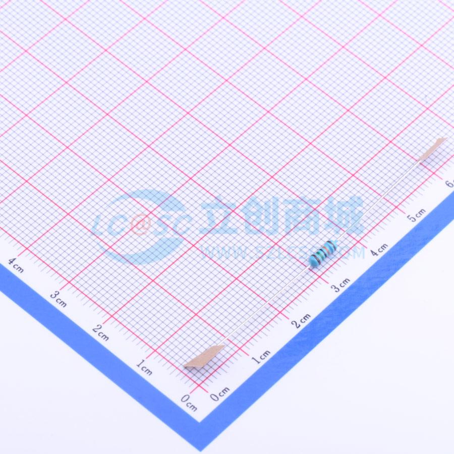 点击查看大图 MF1/4W-150KΩ±1% T实物图