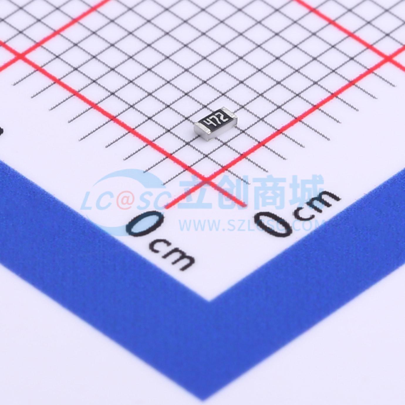 点击查看大图 RC0603JR-074K7L实物图