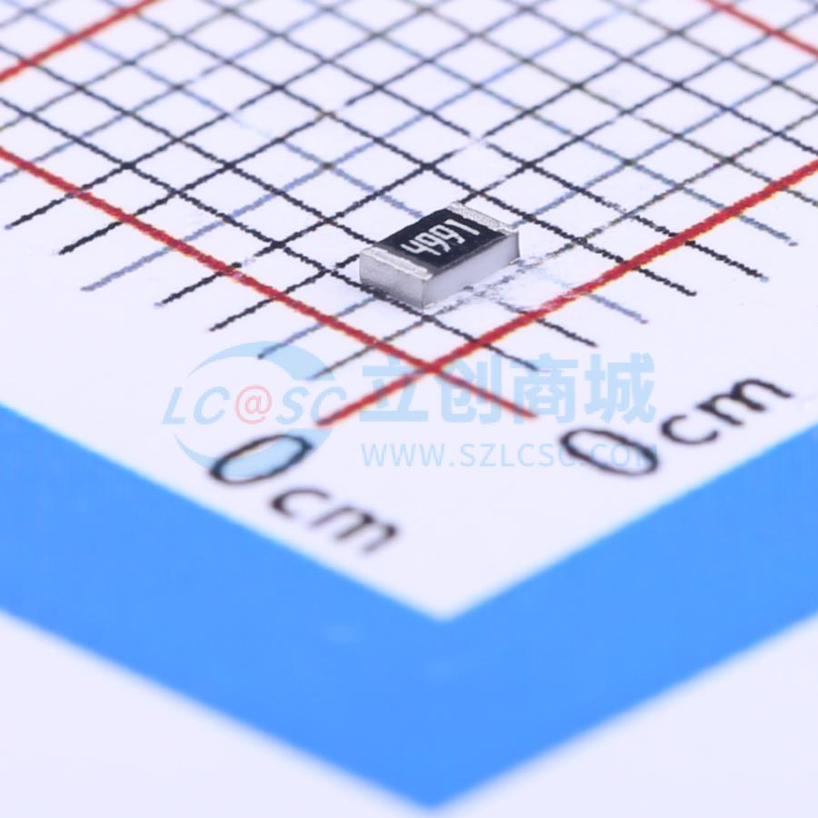 点击查看大图 RC0805FR-074K99L实物图