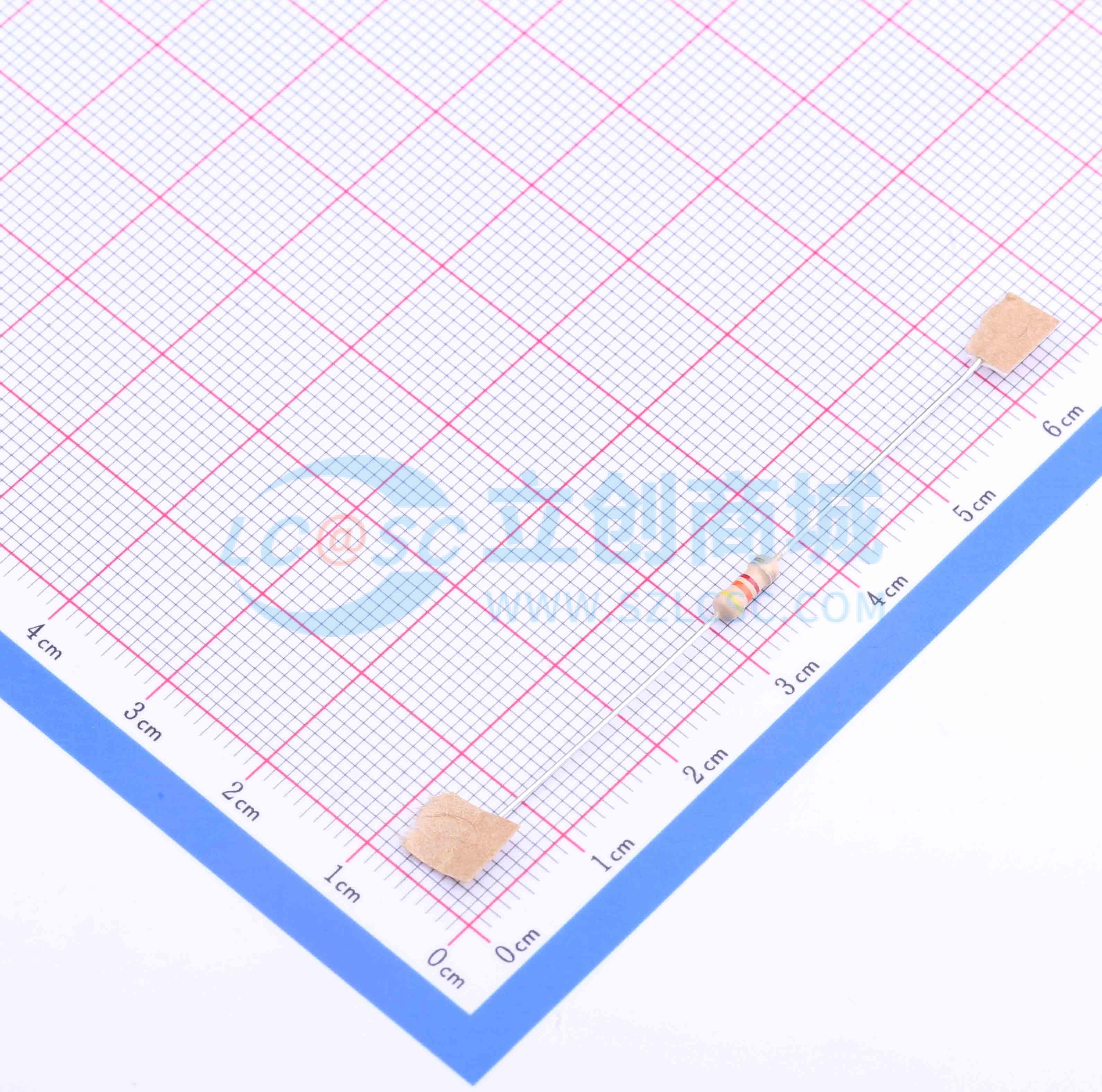 CF1/4W-4.3KΩ±5% T实物图