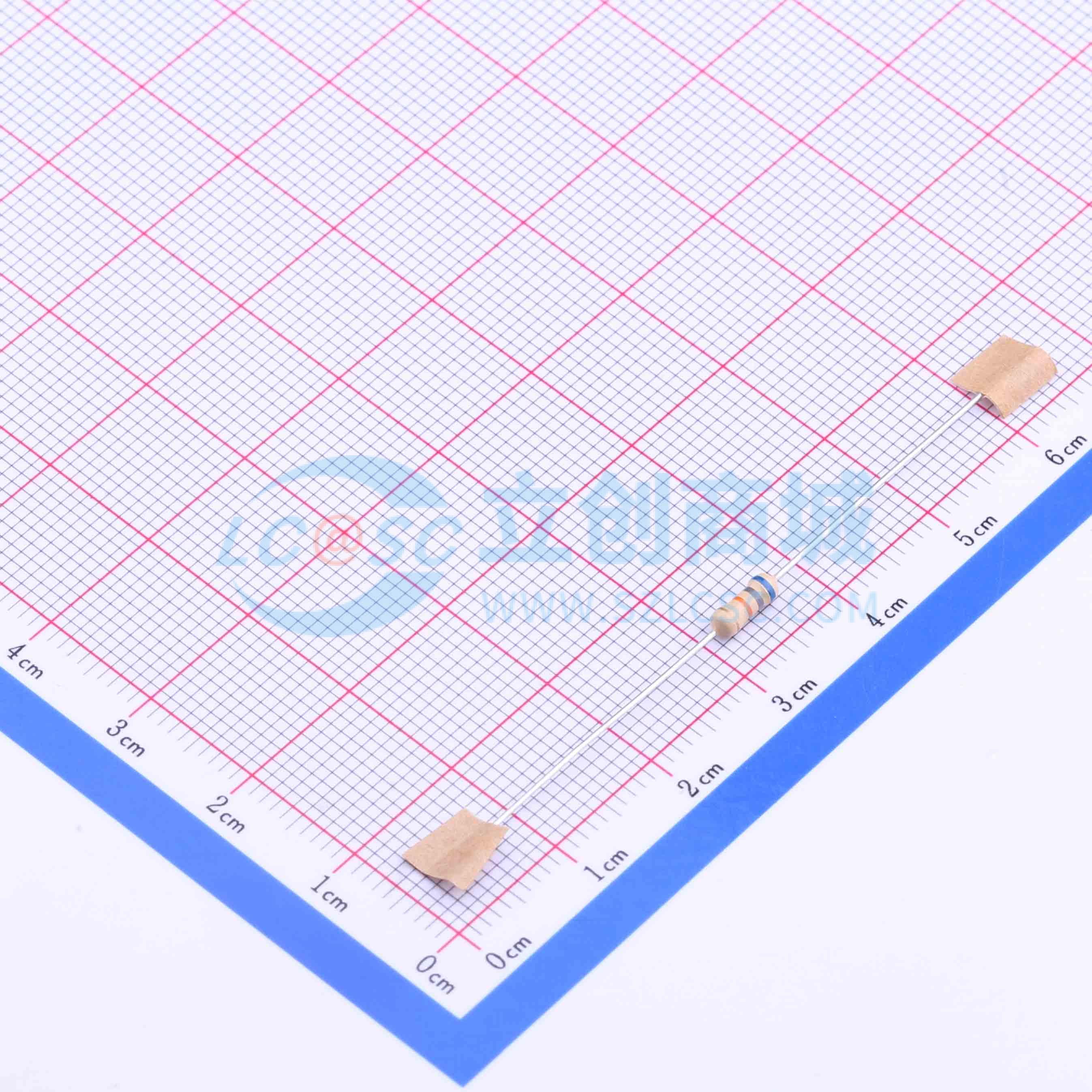 点击查看大图 CF1/4W-68KΩ±5% T实物图