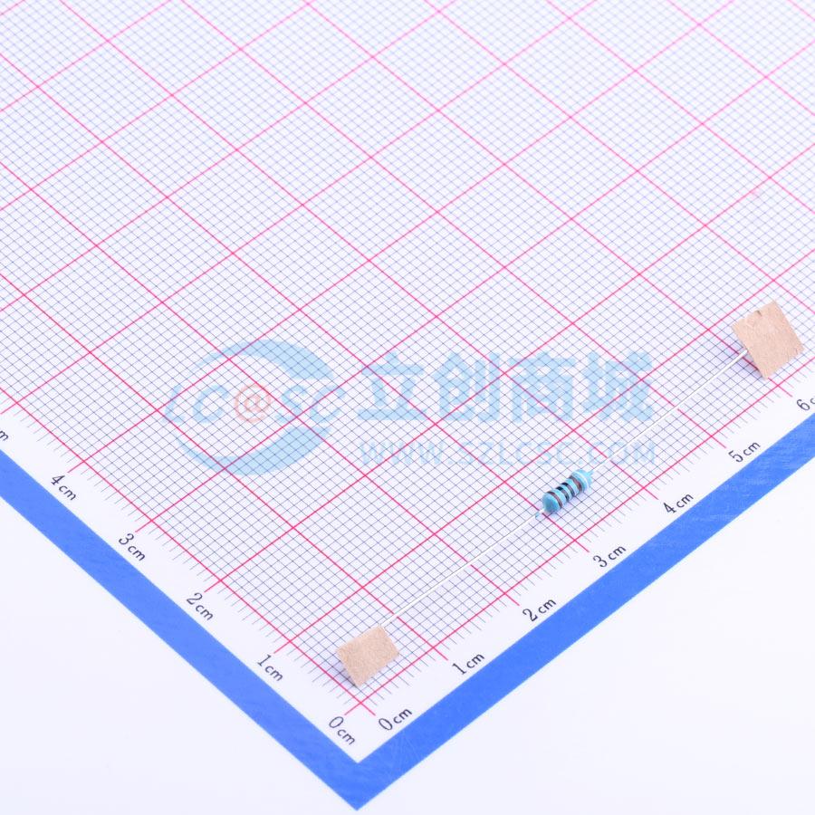 点击查看大图 MF1/4W-910Ω±1% T实物图