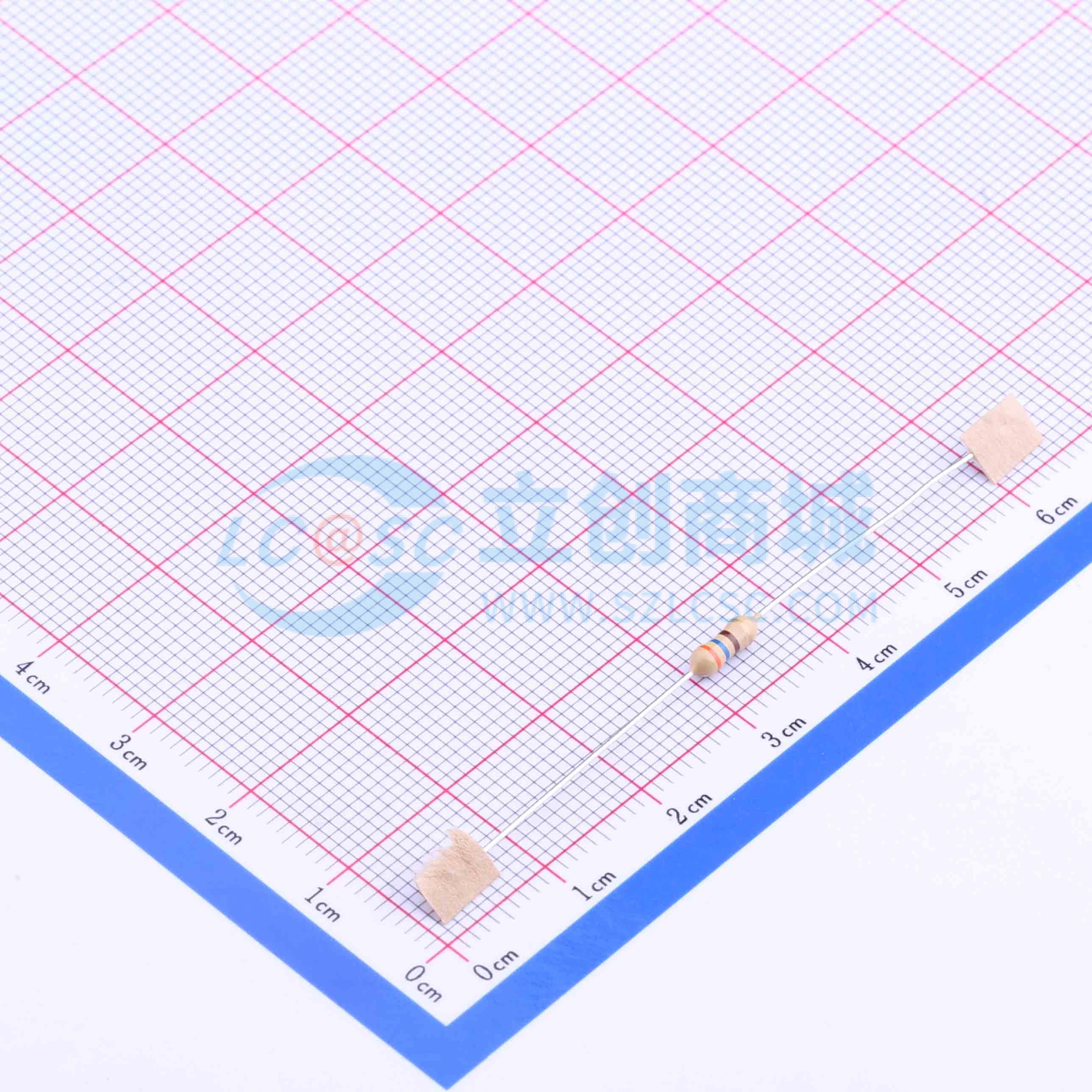 点击查看大图 CF1/4W-360Ω±5% T实物图