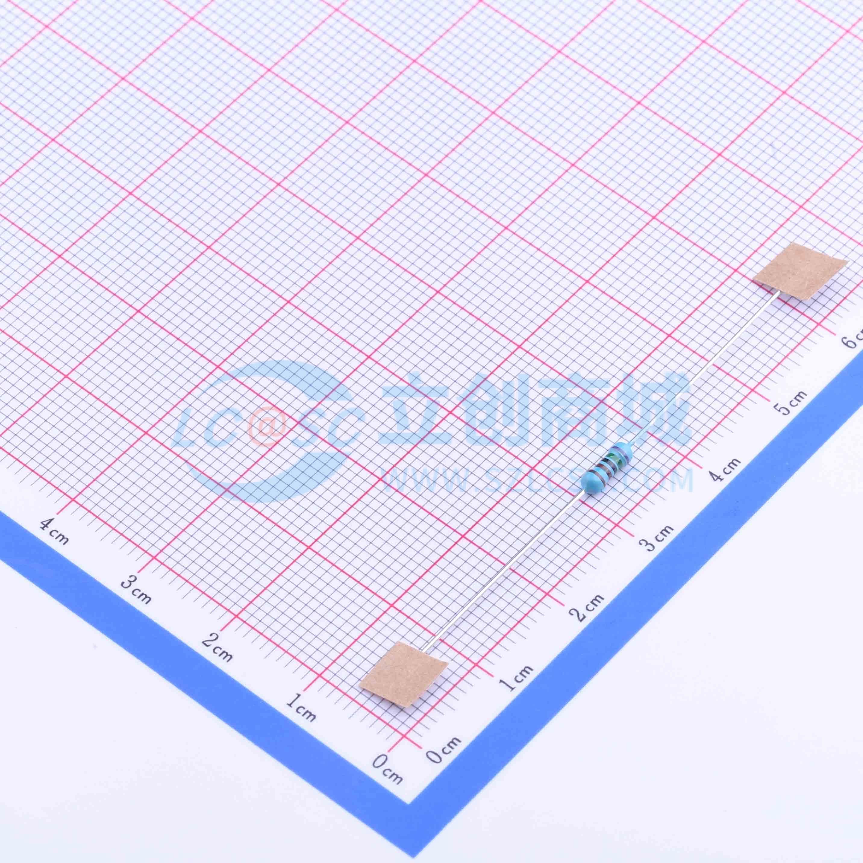 点击查看大图 MF1/2WS-7.5KΩ±1% T实物图
