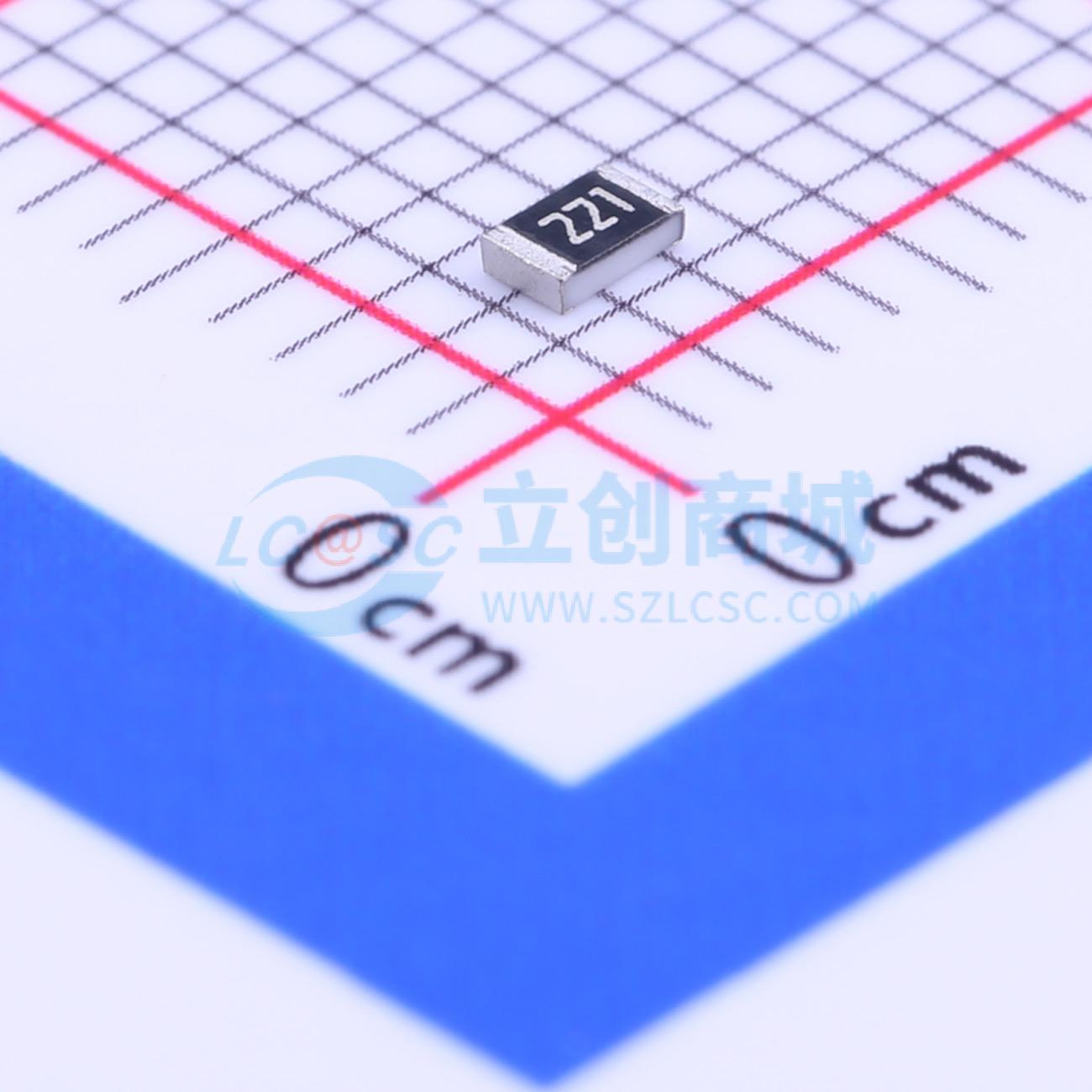 点击查看大图 RC0805JR-7W220RL实物图