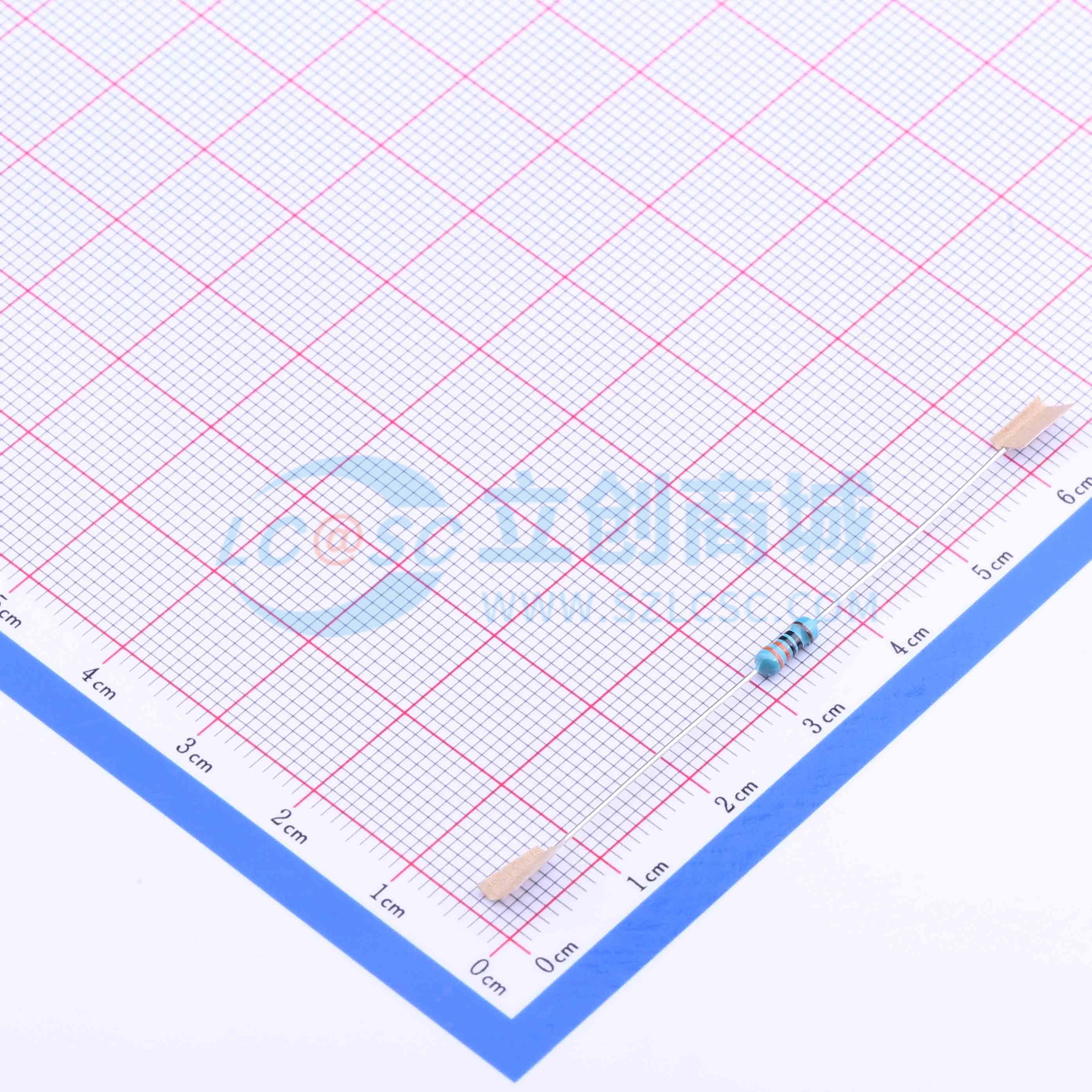 点击查看大图 MF1/2WS-330Ω±1% T实物图