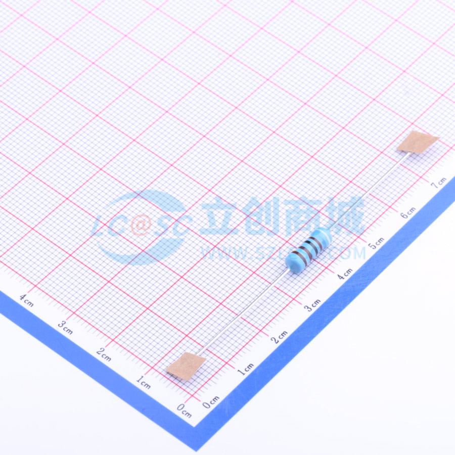 点击查看大图 MF1W-9.1KΩ±1%实物图