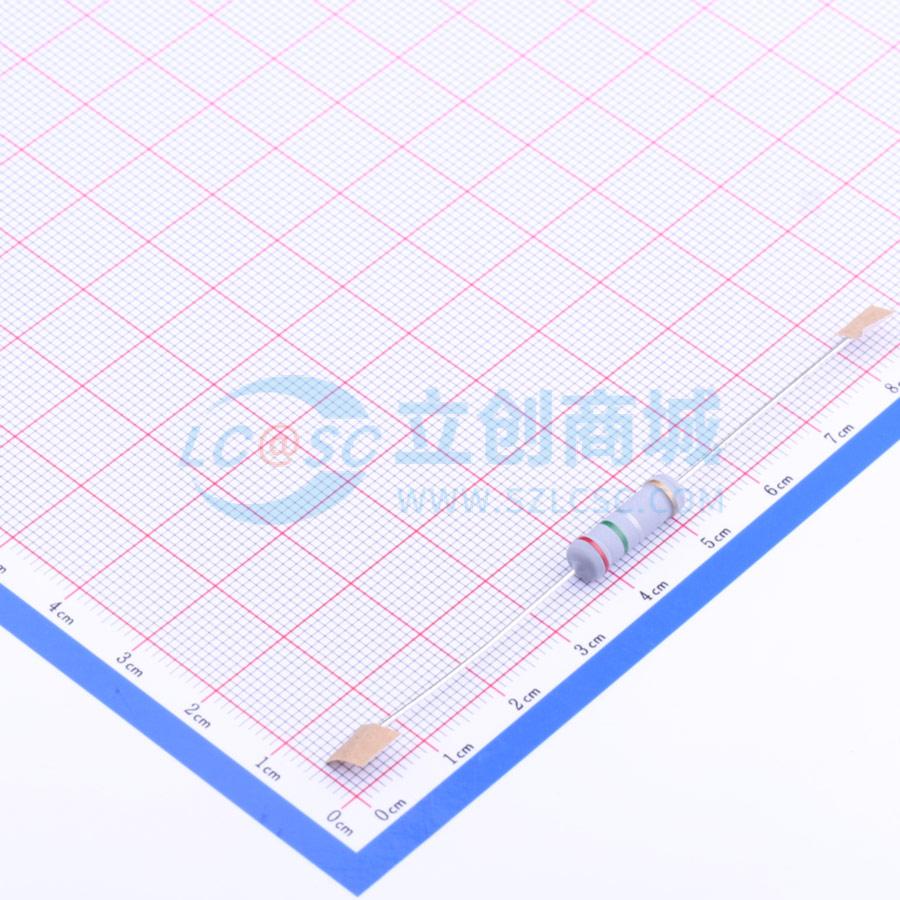 点击查看大图 MOF3WS-0.25Ω±5%实物图