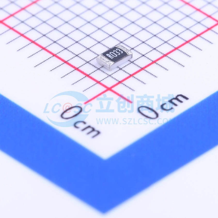 点击查看大图 0805W8F330MT5E实物图