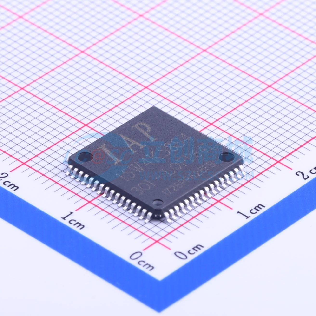 点击查看大图 IAP15W4K58S4-30I-LQFP64L实物图