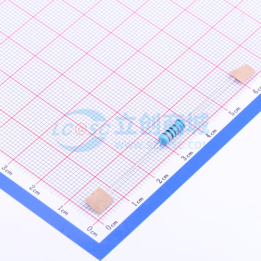 点击查看大图 MF1/2W-20KΩ±1% T实物图
