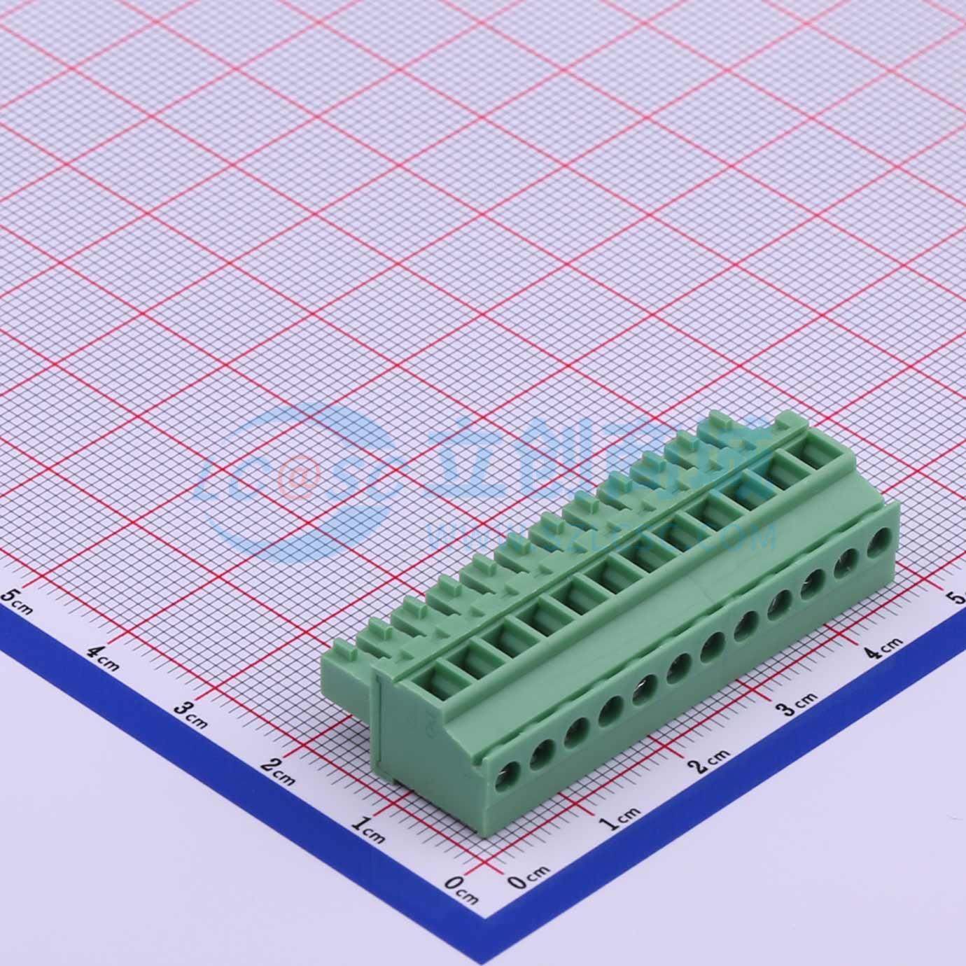 点击查看大图 DB2EKA-3.81-12P-GN-S实物图