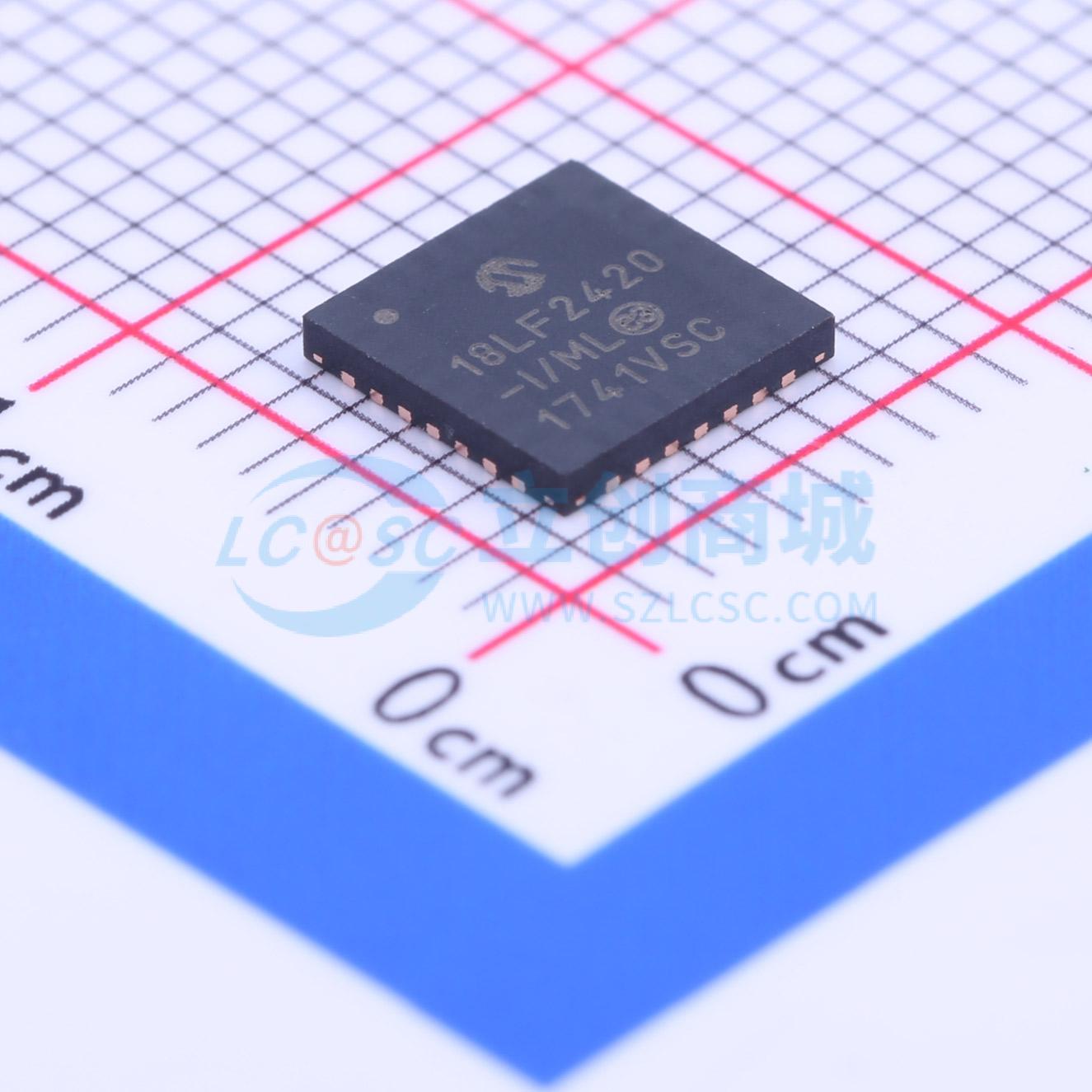 PIC18LF2420-I/ML实物图