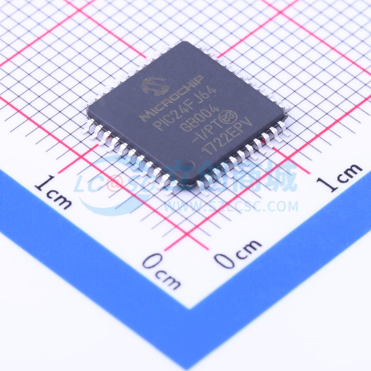 点击查看大图 PIC24FJ64GB004T-I/PT实物图