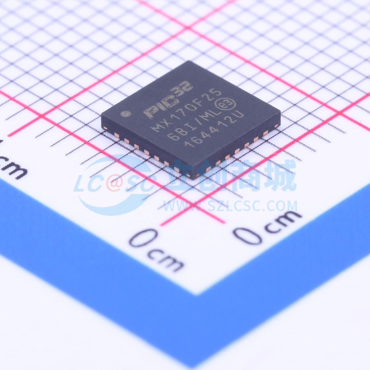 点击查看大图 PIC32MX170F256B-I/ML实物图