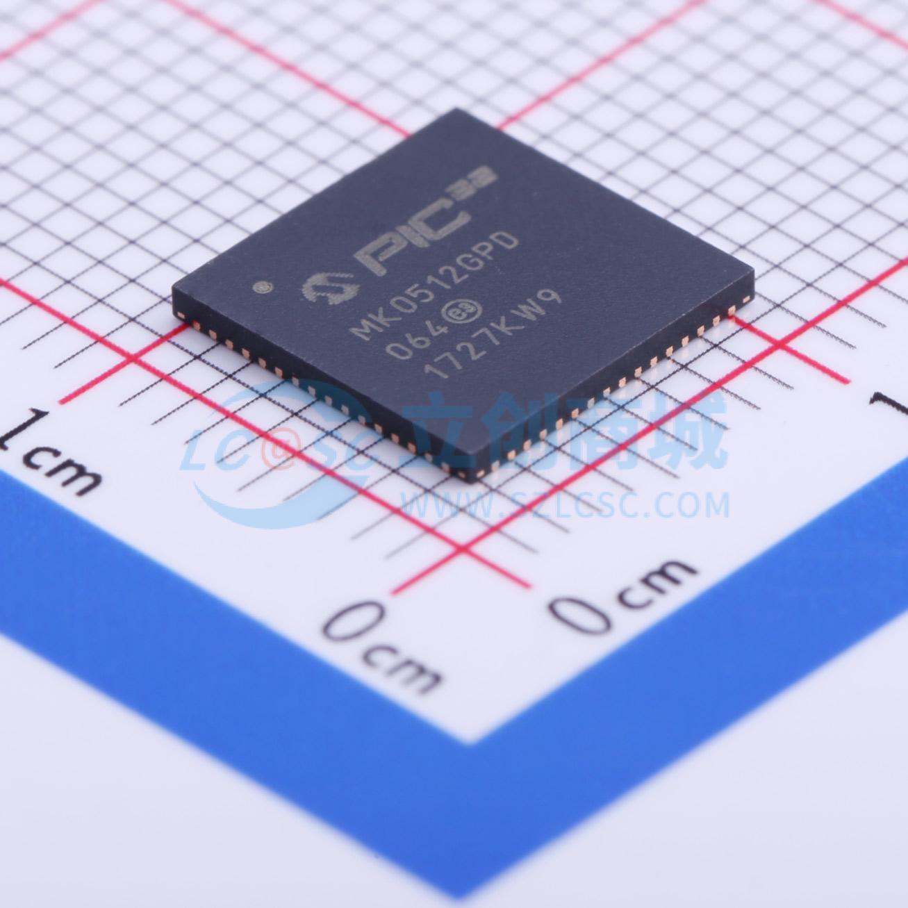 PIC32MK0512GPD064-I/MR实物图