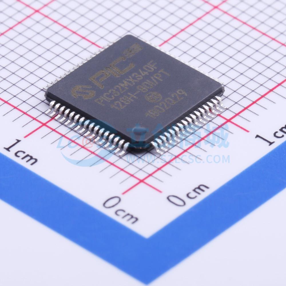 PIC32MX340F128H-80I/PT实物图