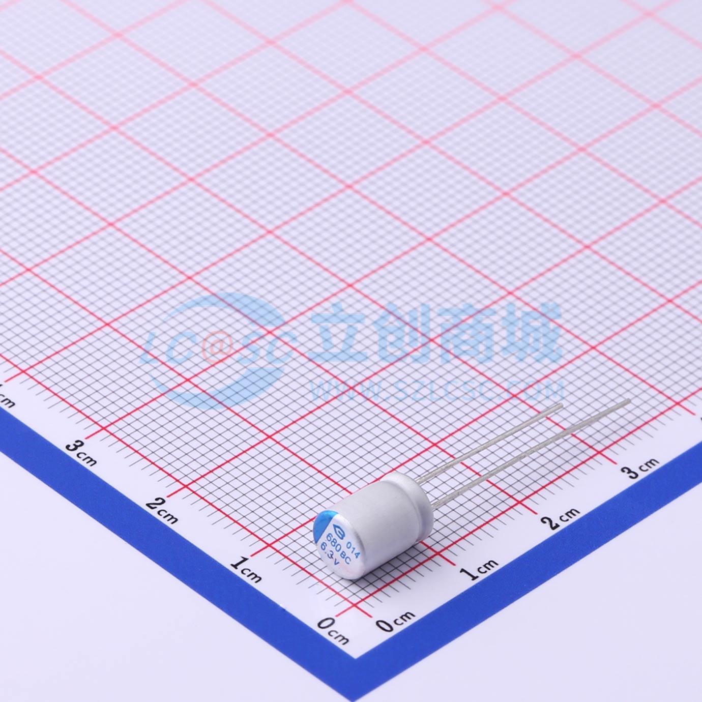 点击查看大图 BC6R3M681LO6.3*8L-1A4T实物图