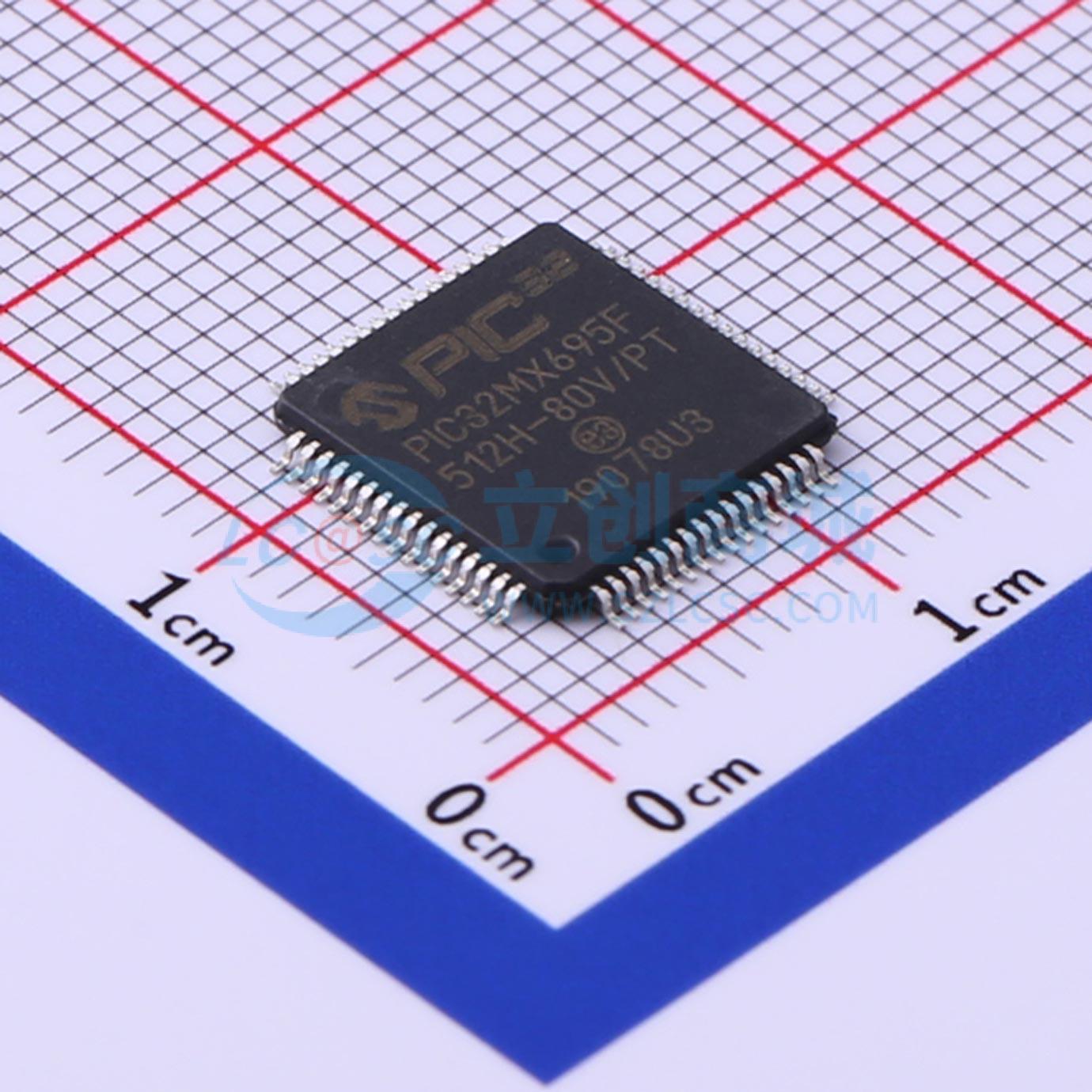 点击查看大图 PIC32MX695F512H-80V/PT实物图