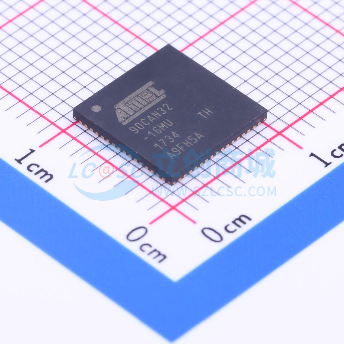 点击查看大图 AT90CAN32-16MU实物图