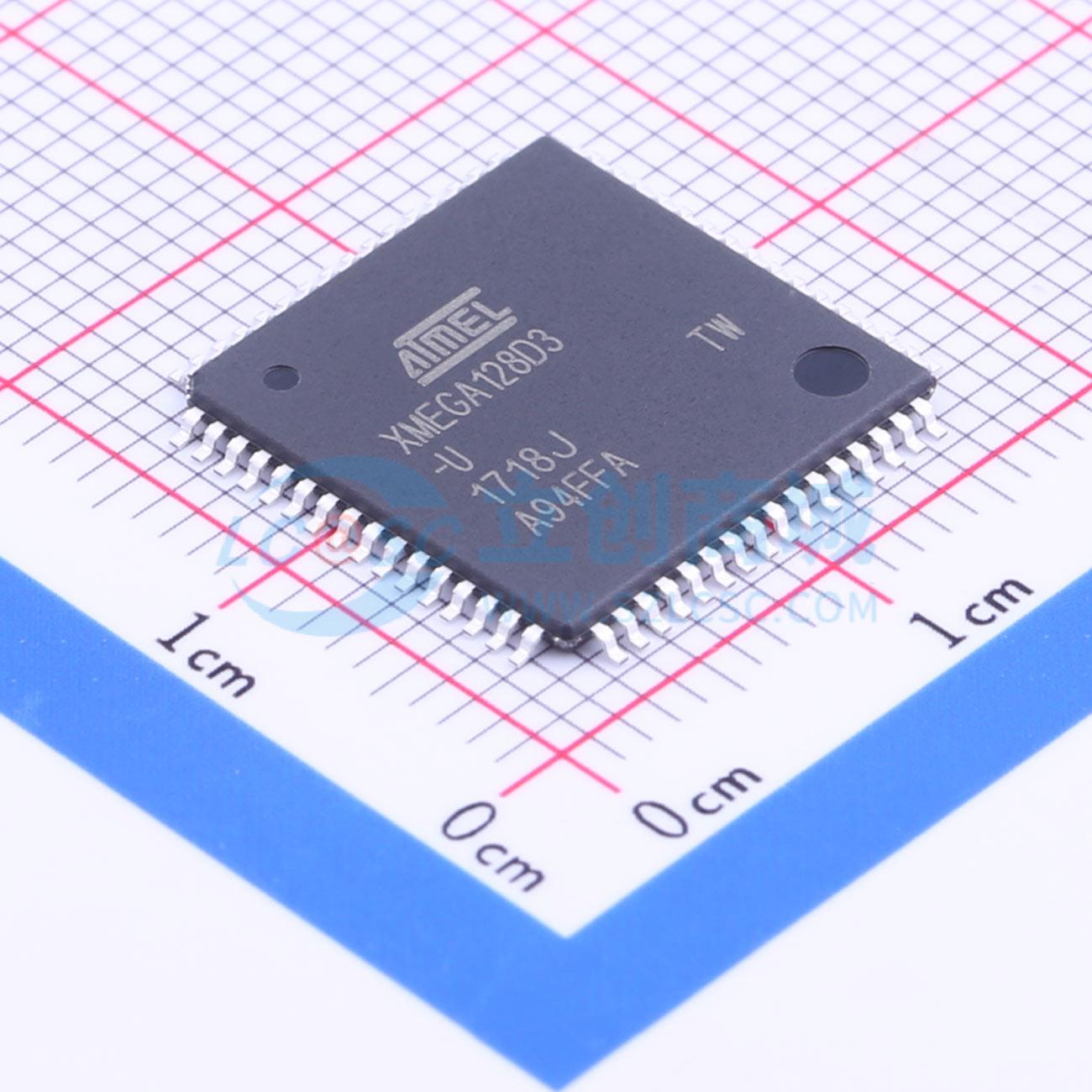 ATXMEGA128D3-AUR实物图