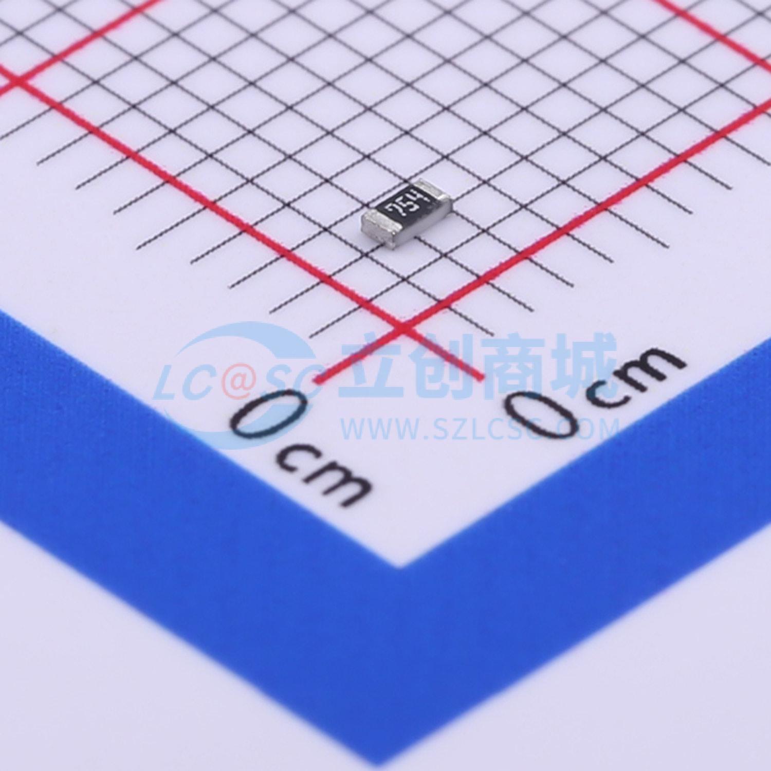 CR0603J750KP05实物图