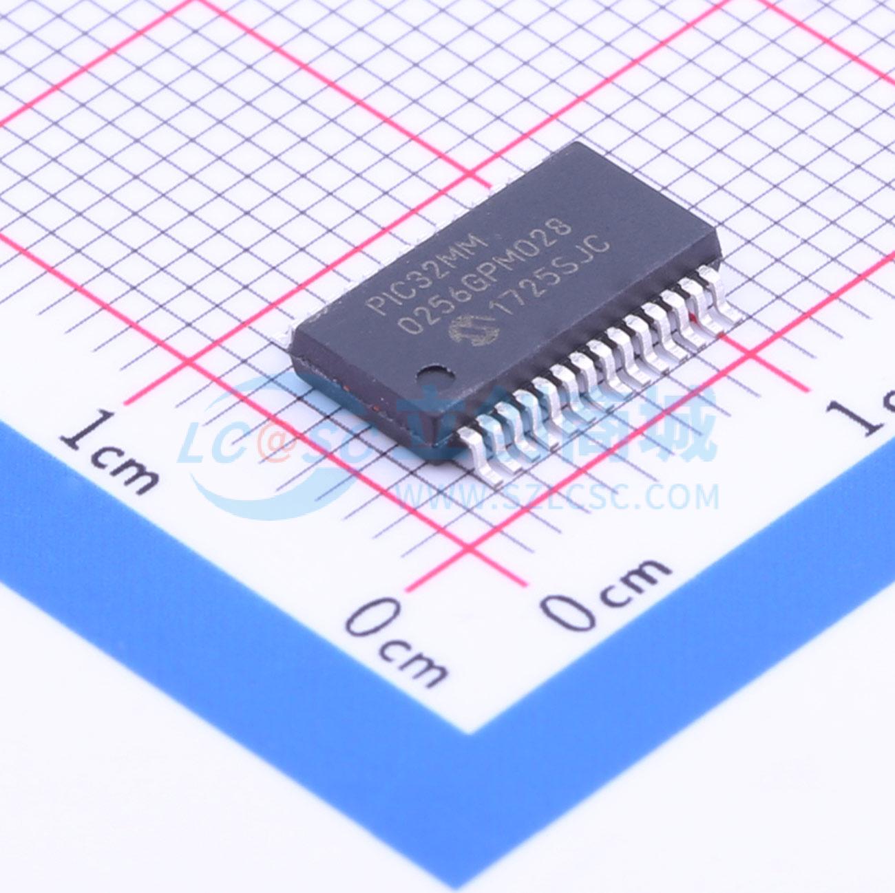 点击查看大图 PIC32MM0256GPM028-I/SS实物图