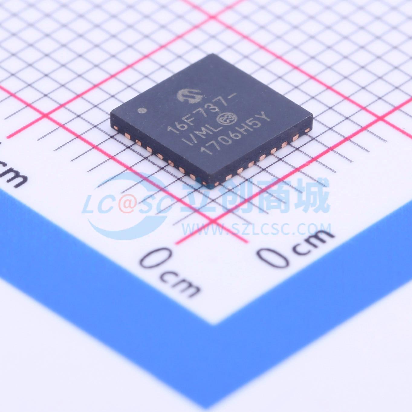 点击查看大图 PIC16F737-I/ML实物图